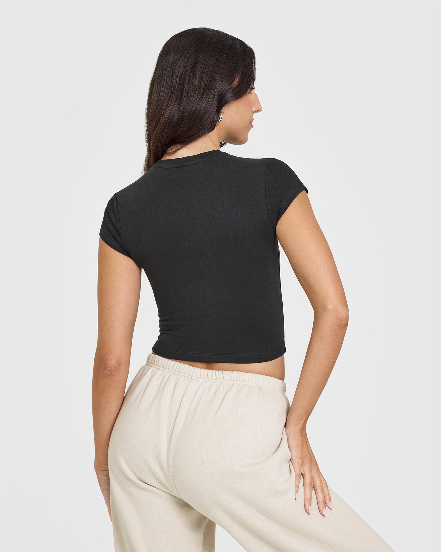 Alternative view of Cotton Icon Baby T-Shirt | Soft Black