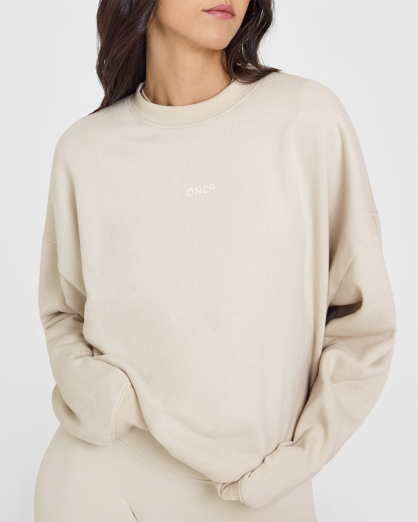 Mid Weight Sweatshirt | Sand - Image 4