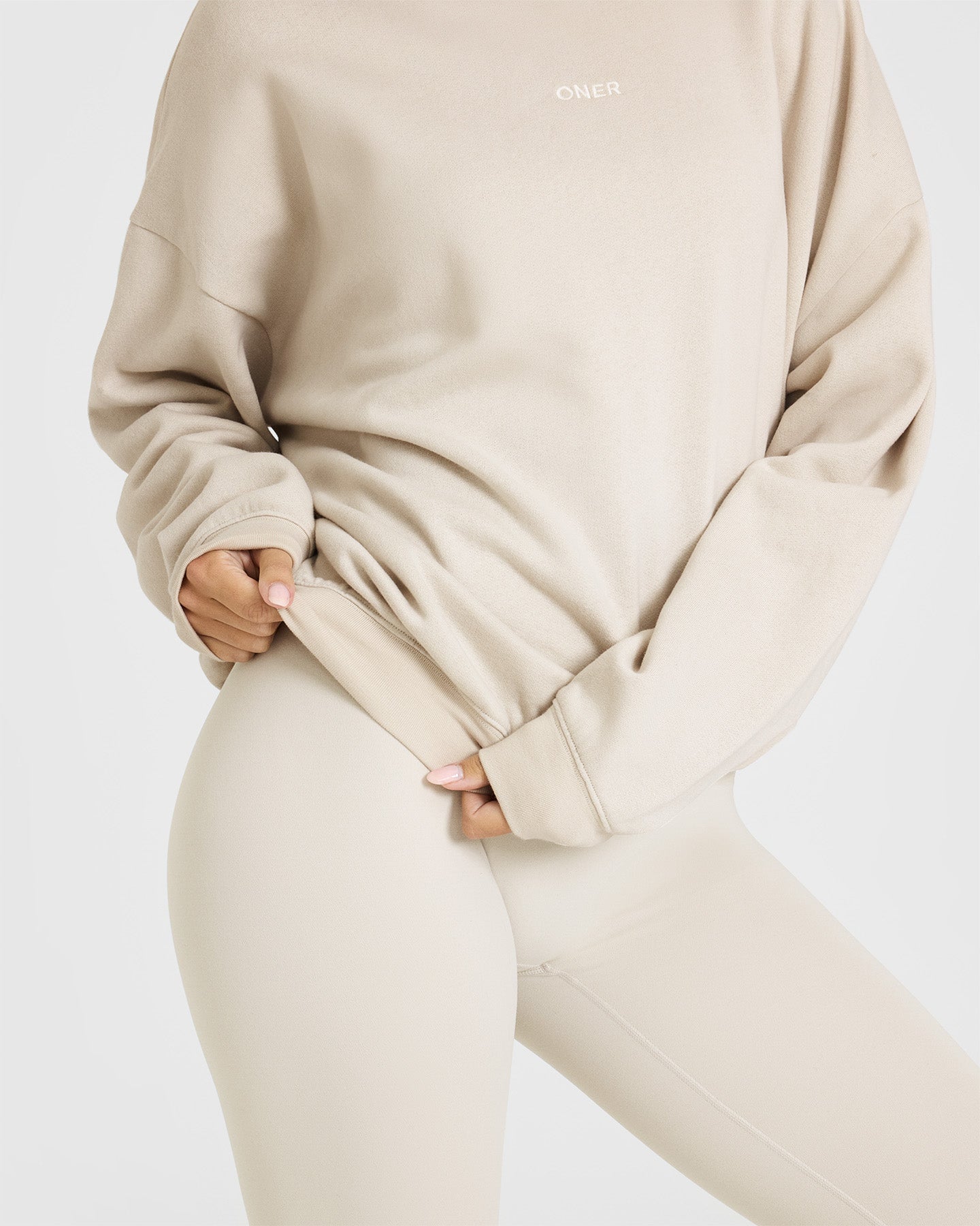 Mid Weight Sweatshirt | Sand - Image 5
