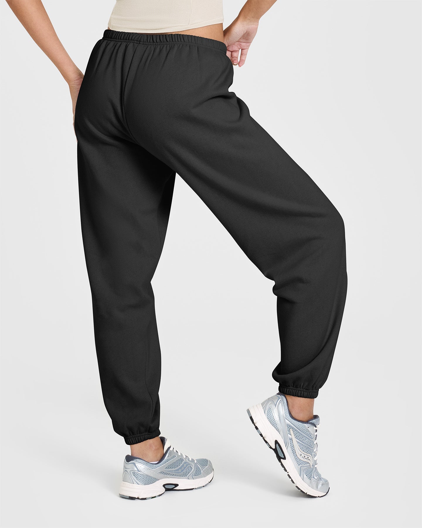 Alternative view of Mid Weight Joggers | Soft Black
