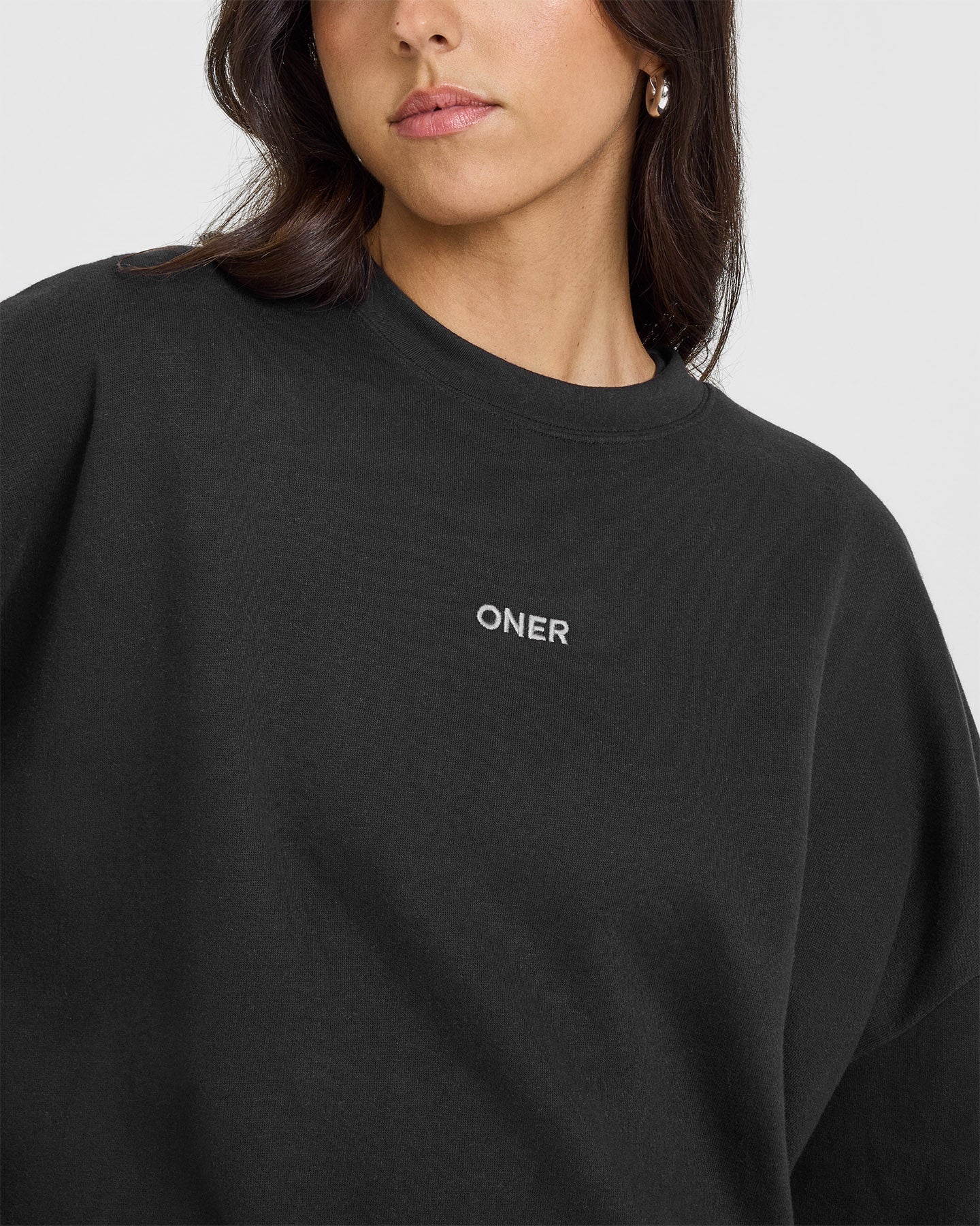 Mid Weight Sweatshirt | Soft Black - Image 4