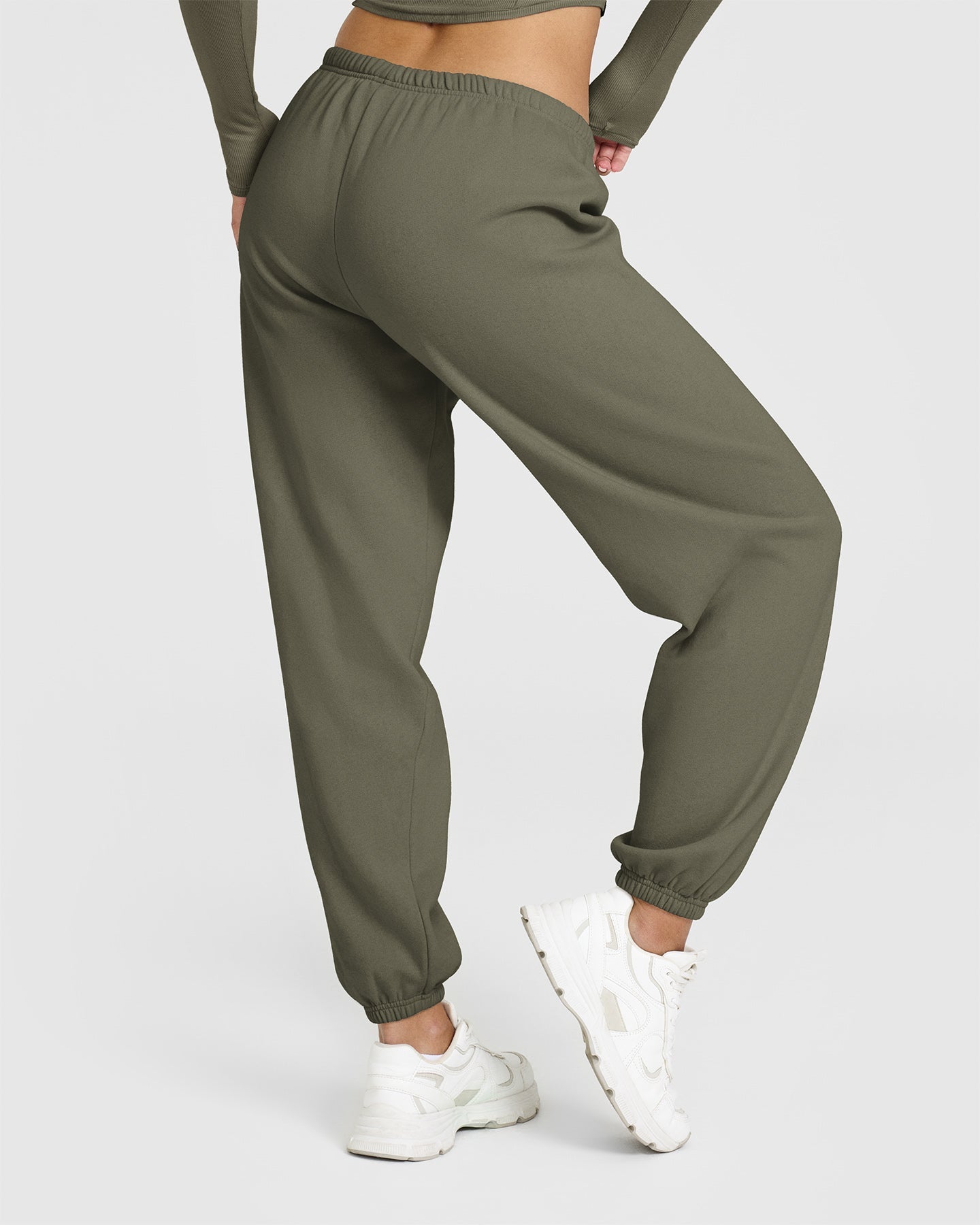 Alternative view of Mid Weight Joggers | Alpine Green