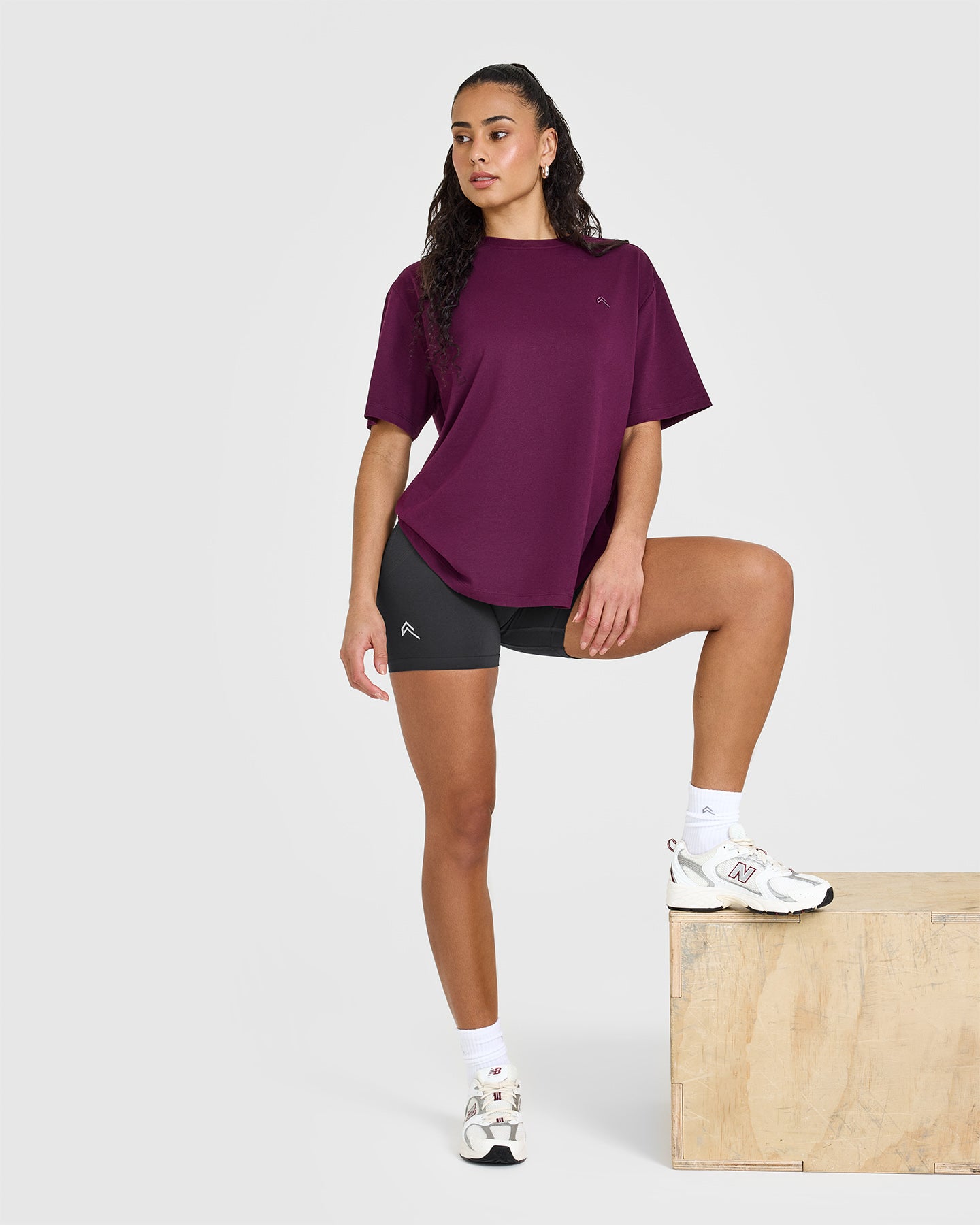 Classic Oversized Lightweight T-Shirt | Ripe Fig - Image 3