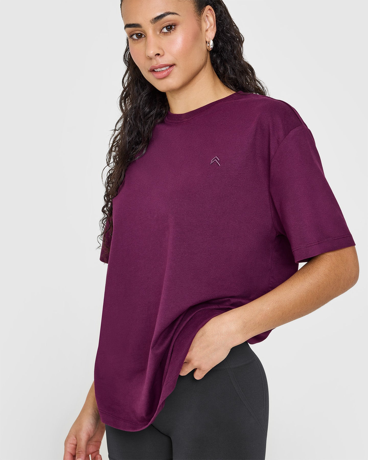 Classic Oversized Lightweight T-Shirt | Ripe Fig - Image 4