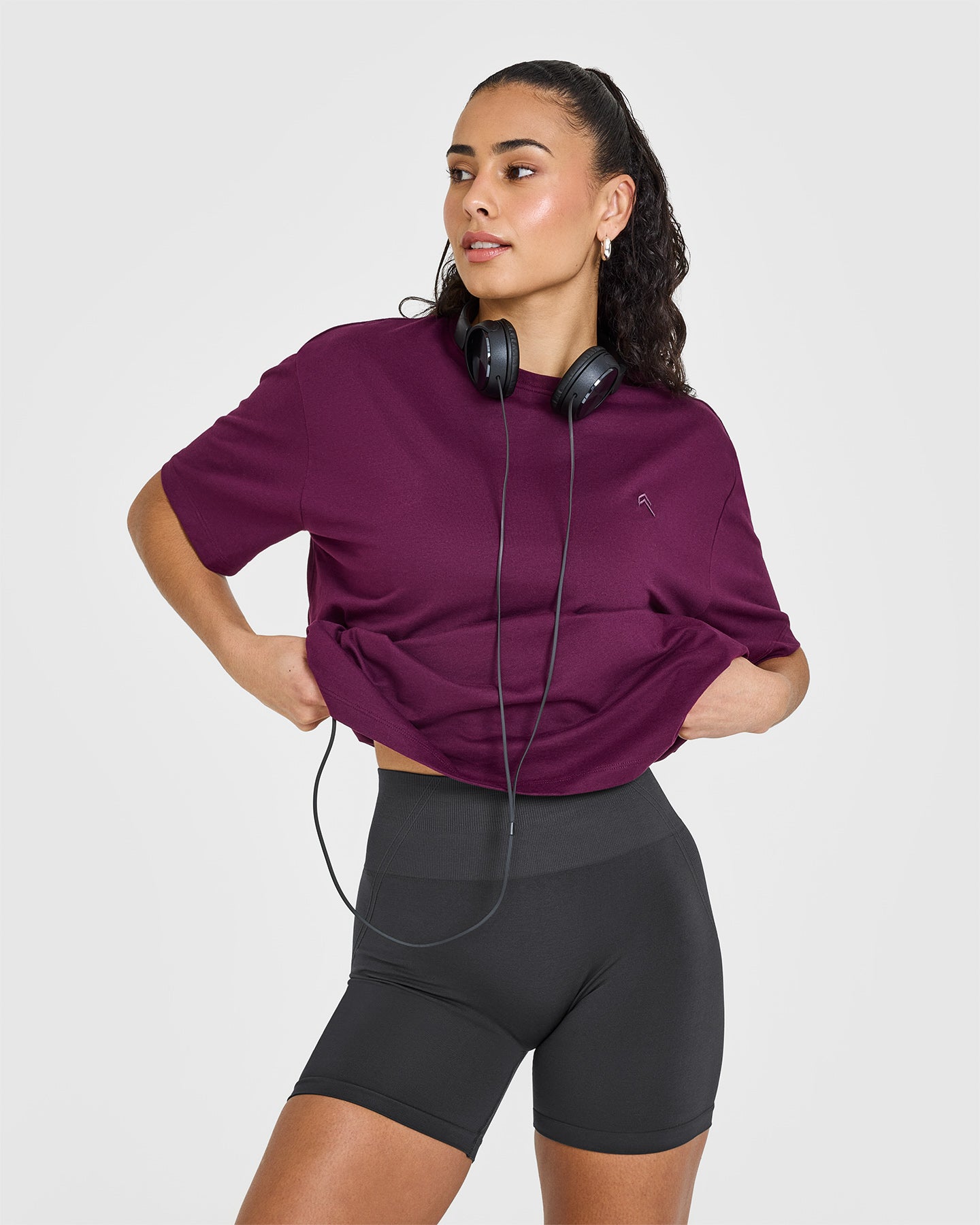 Classic Oversized Lightweight T-Shirt | Ripe Fig - Image 6