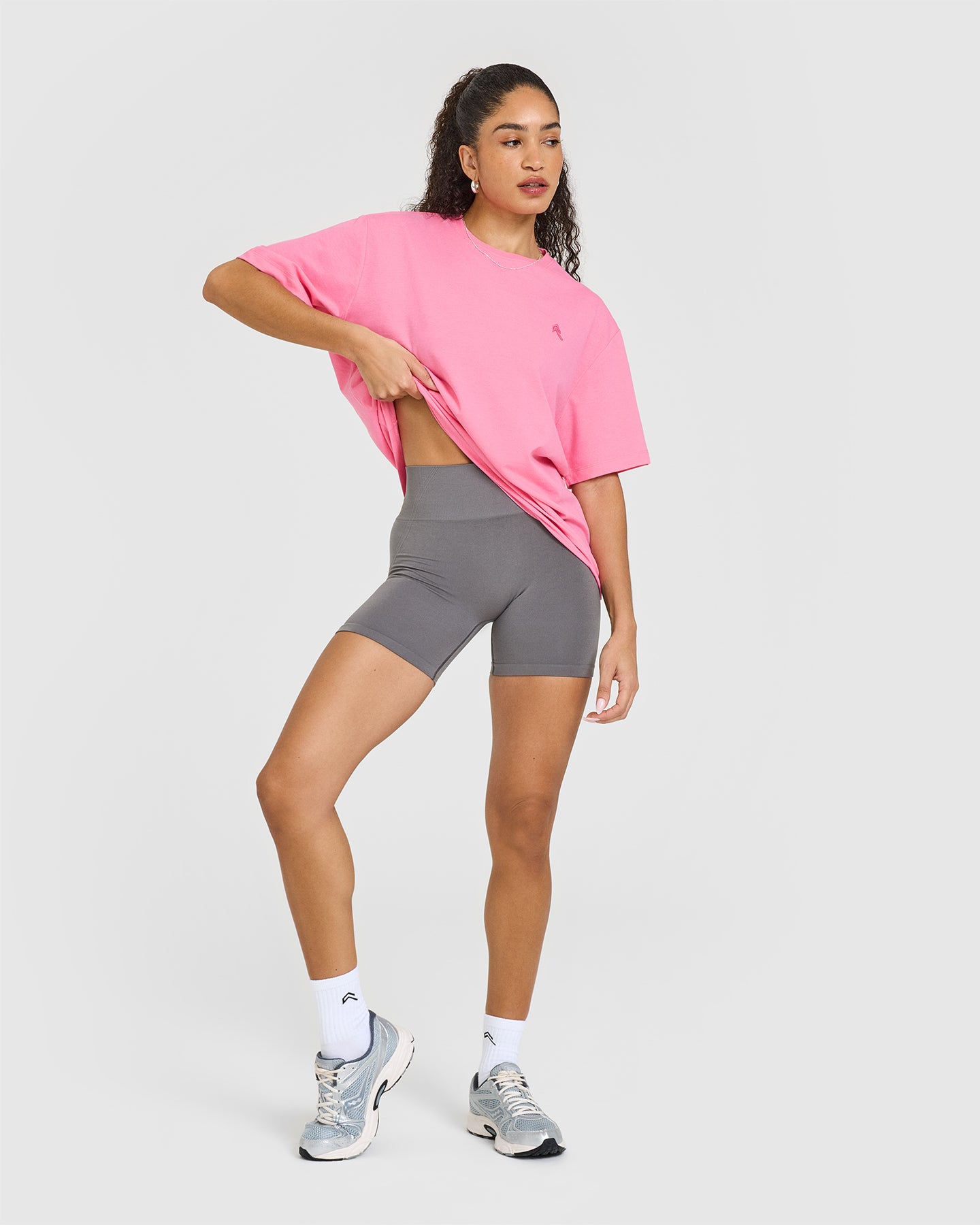 Classic Oversized Lightweight T-Shirt | Peony Pink - Image 3