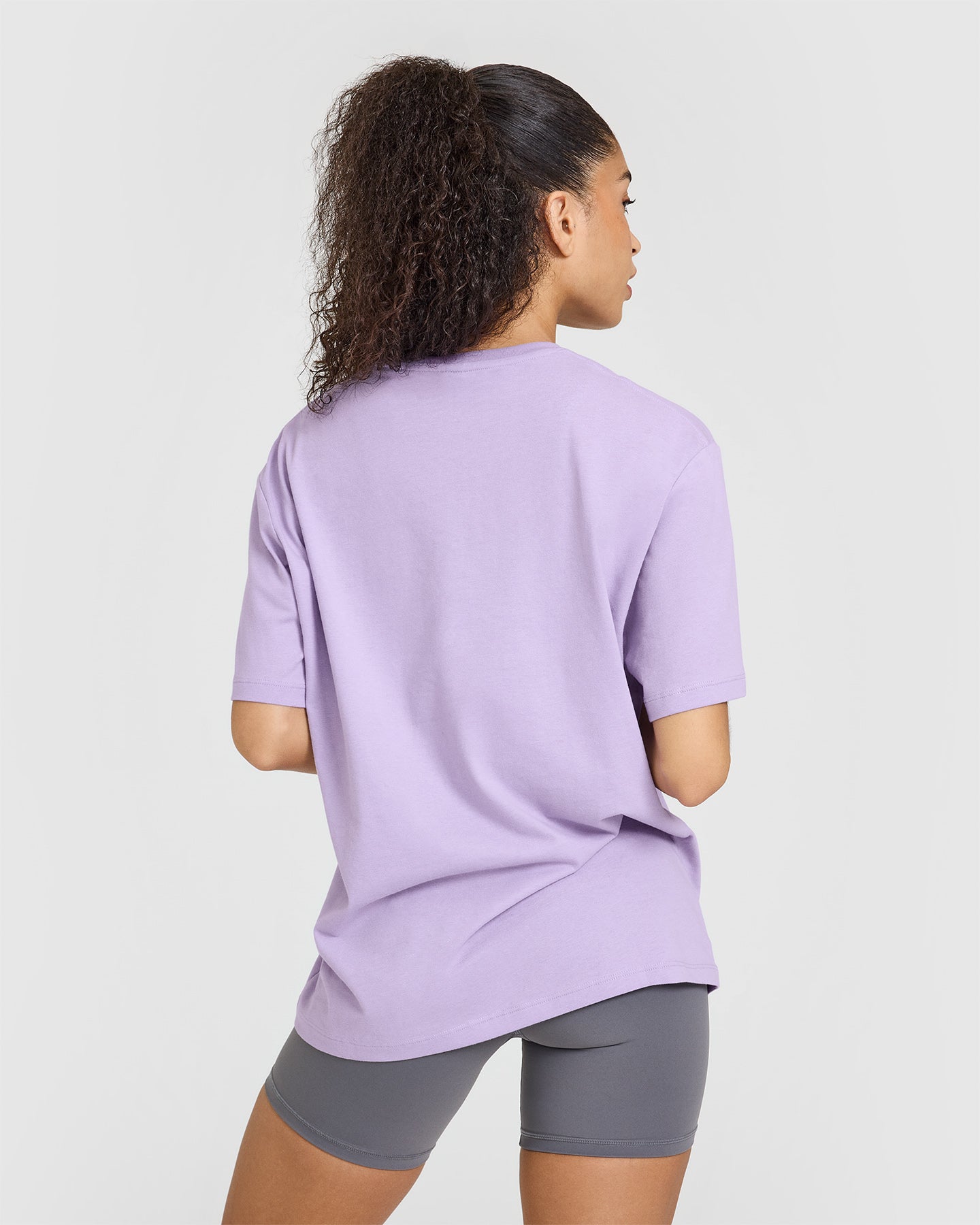Alternative view of Classic Oversized Lightweight T-Shirt | Wisteria Purple