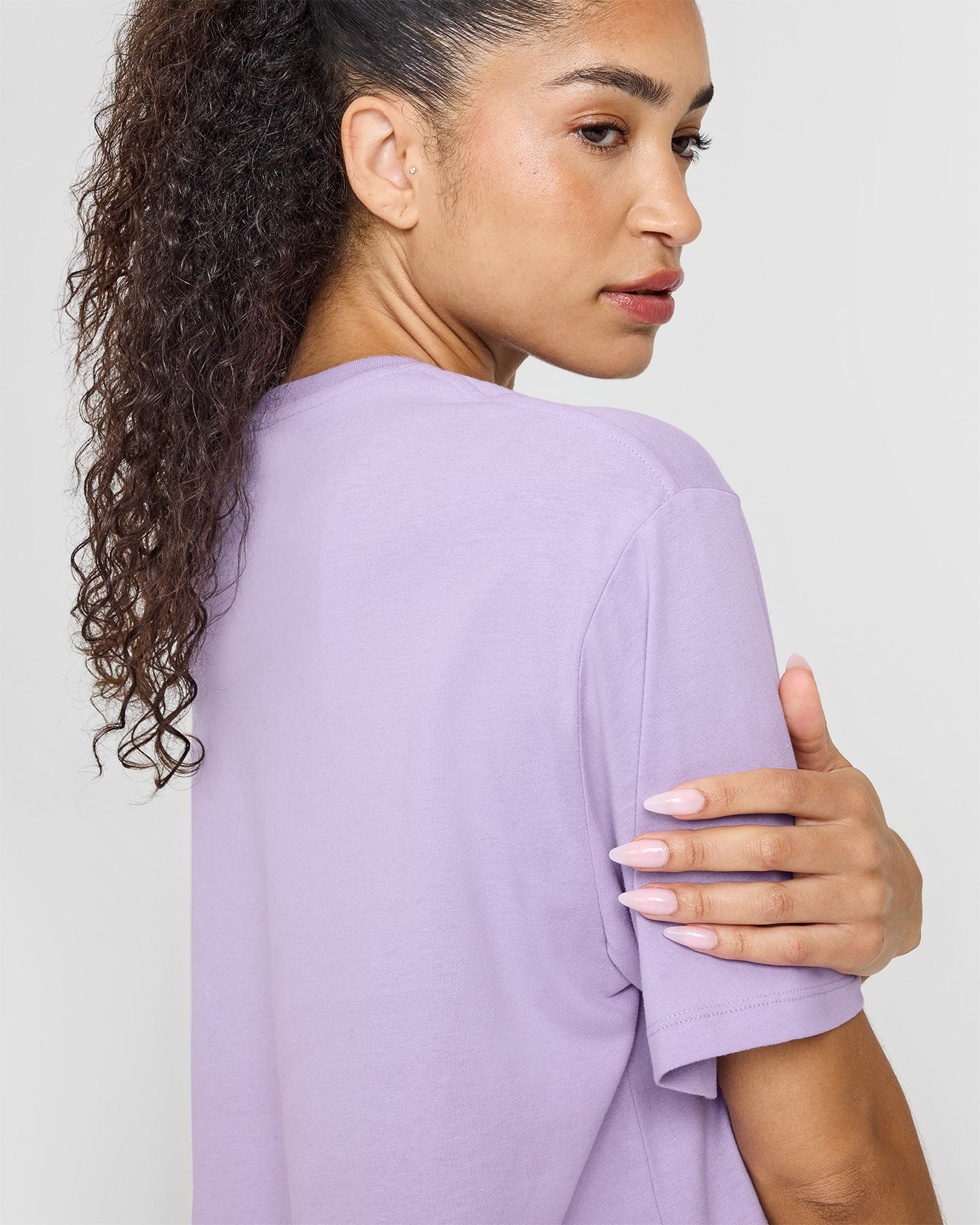 Classic Oversized Lightweight T-Shirt | Wisteria Purple - Image 4