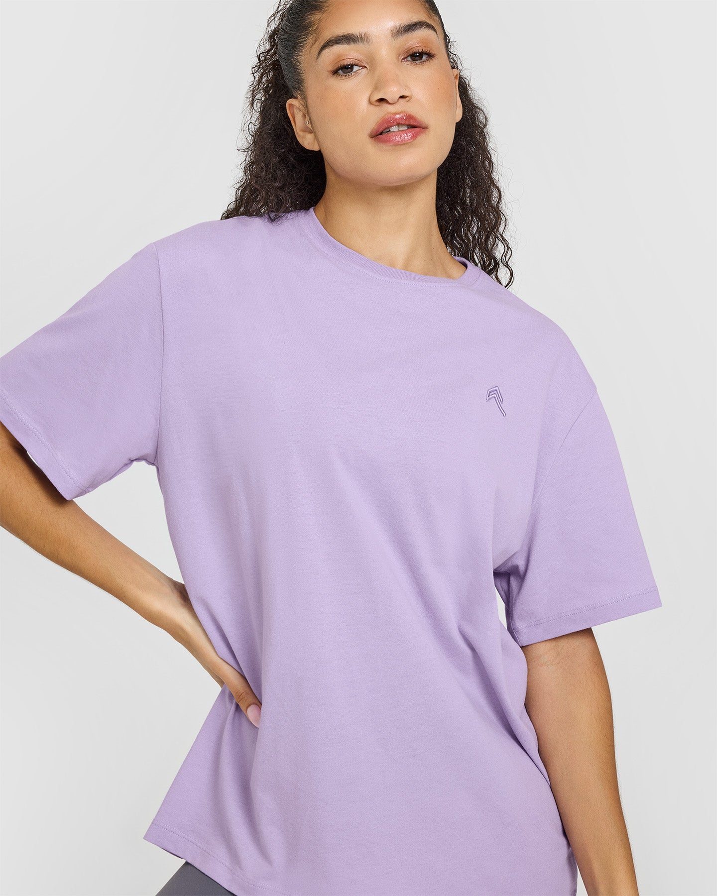 Classic Oversized Lightweight T-Shirt | Wisteria Purple - Image 5