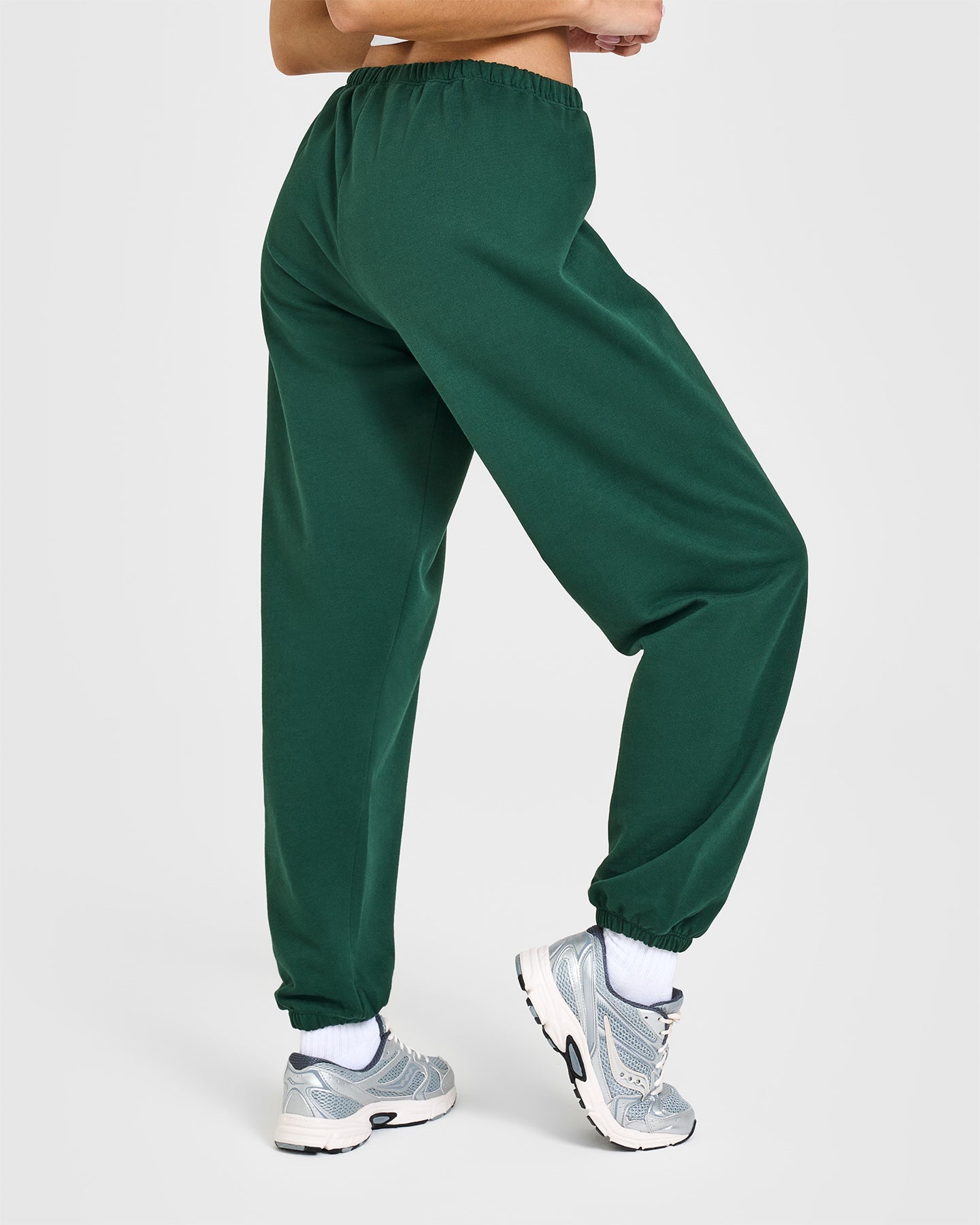 Alternative view of Lightweight Joggers with Printed Logo | Racing Green