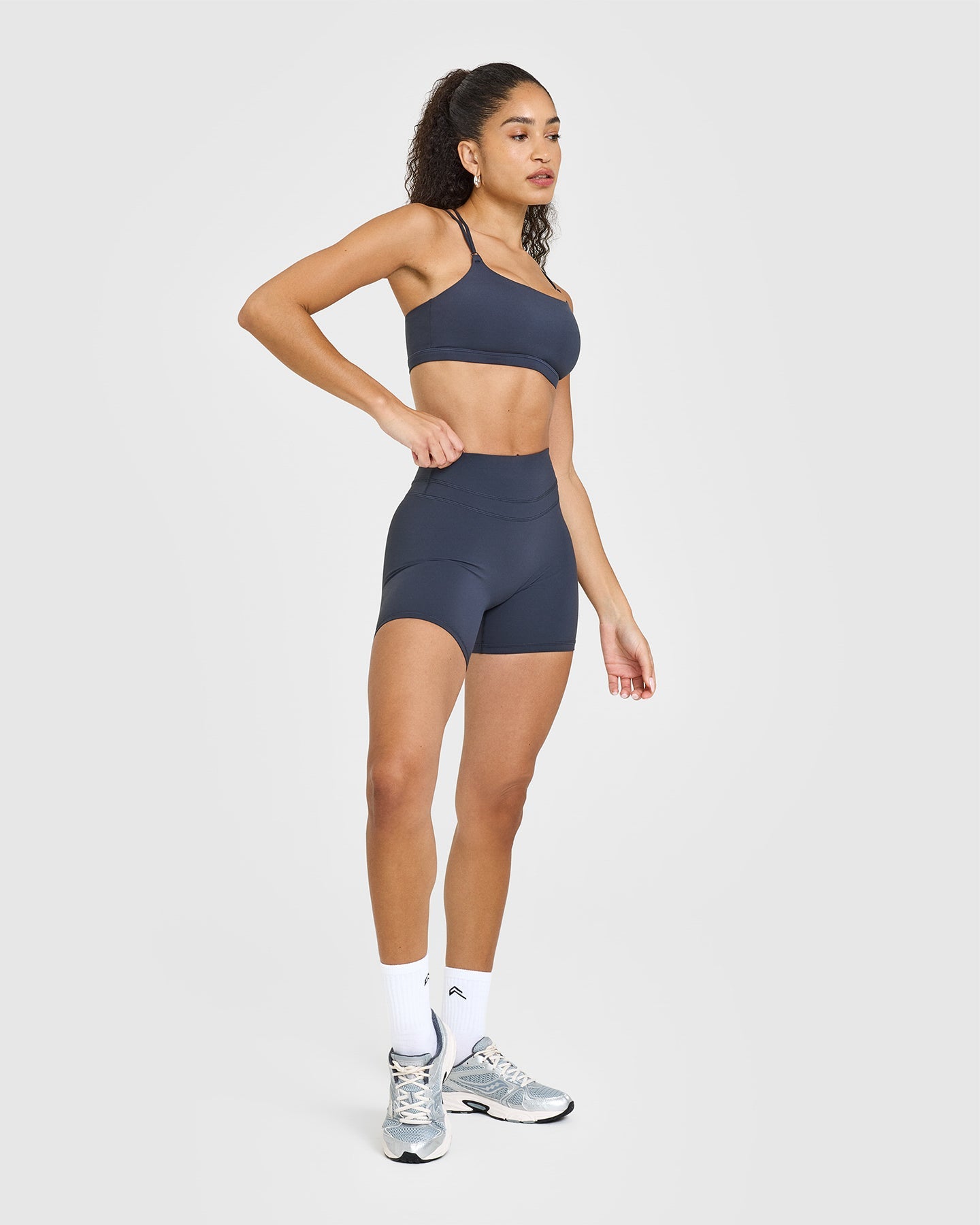 UnifiedMove High Waisted Shorts 6" | True Blue - Image 3