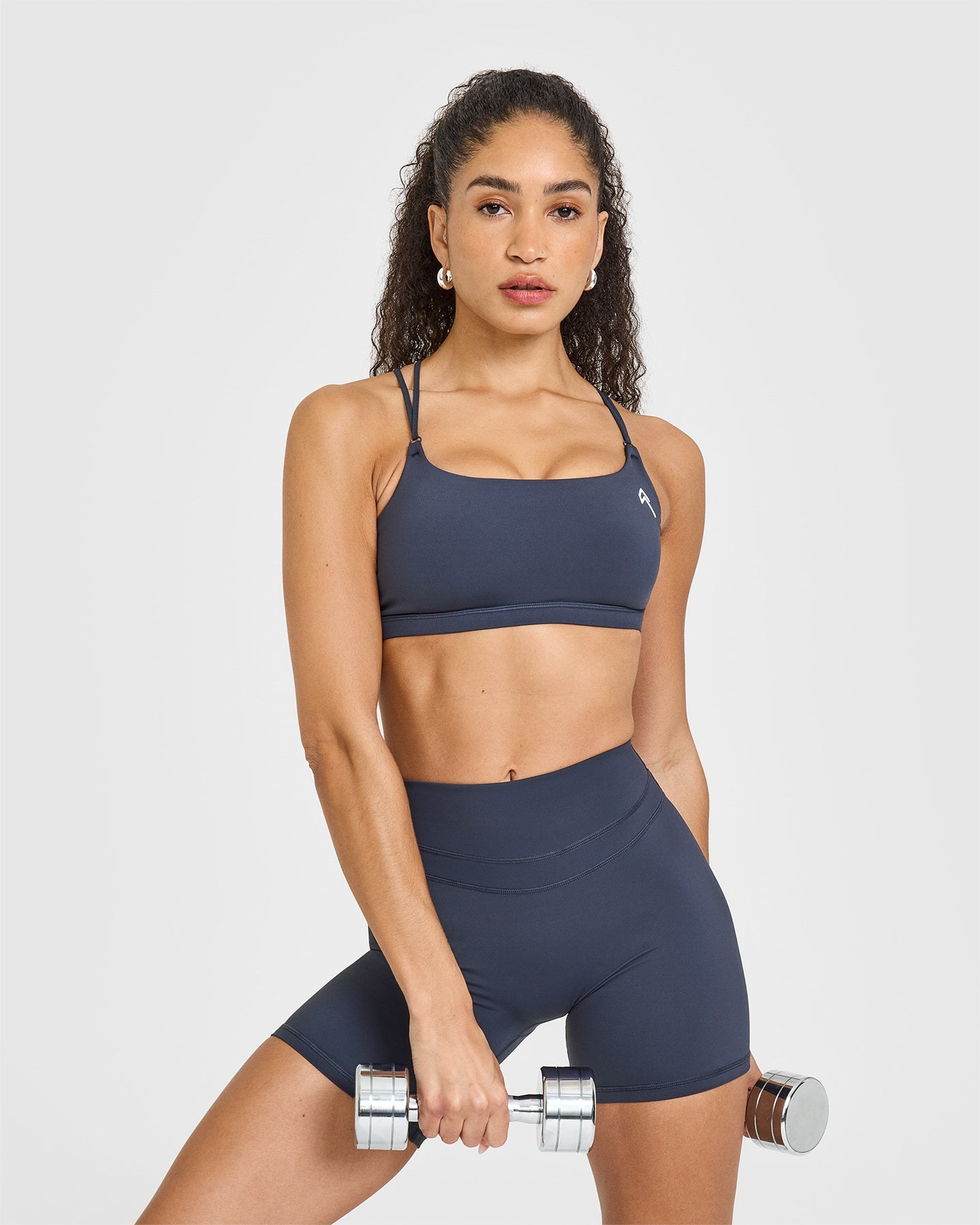 UnifiedMove High Waisted Shorts 6" | True Blue - Image 6