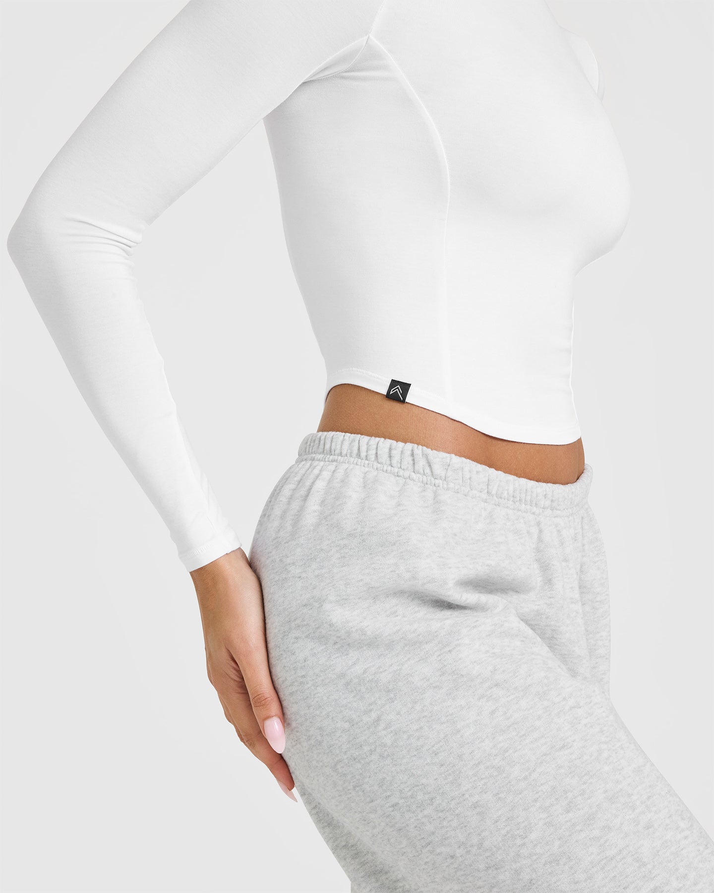 Mellow Soft Mid Long Sleeve Top | White - Image 4