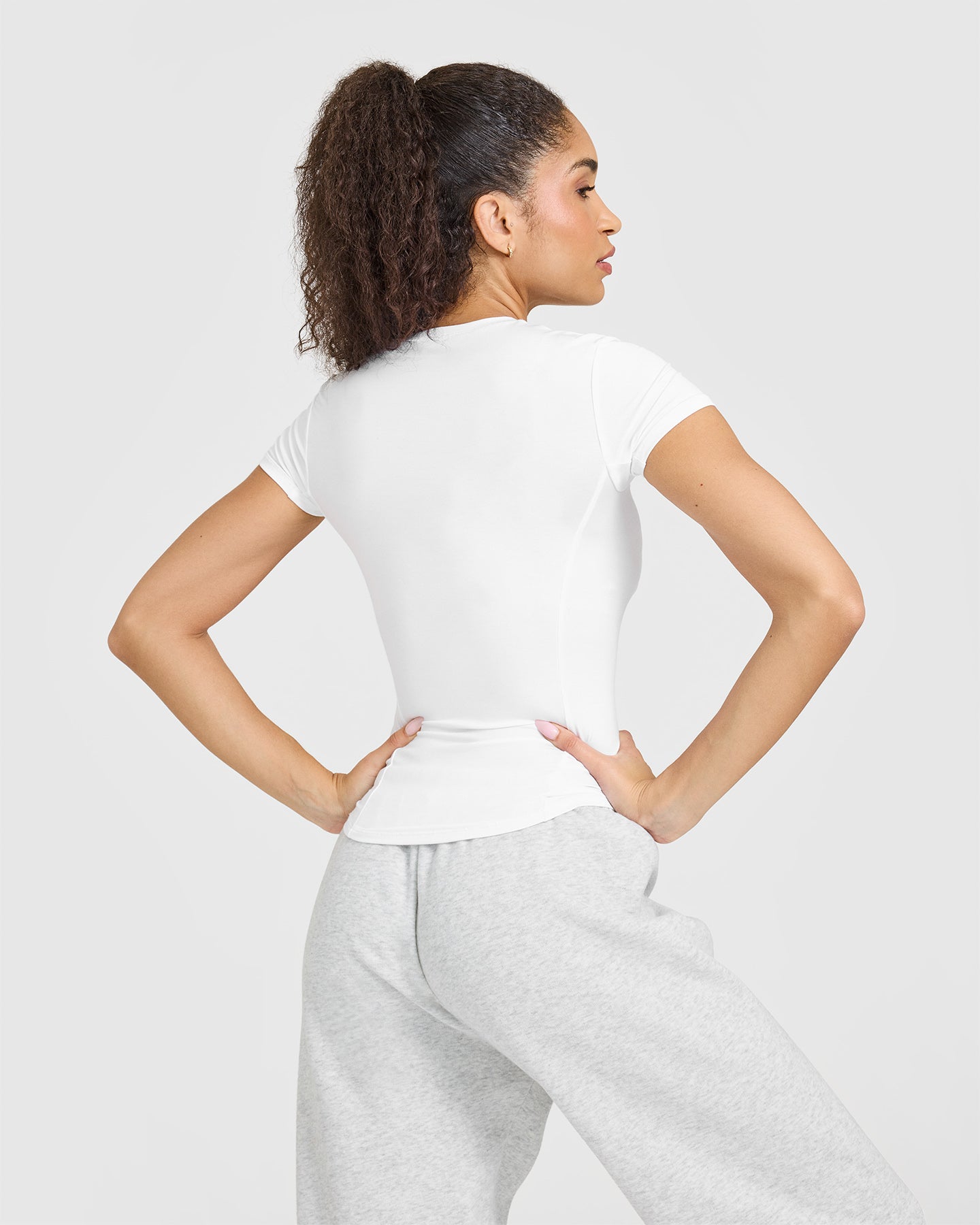 Alternative view of Mellow Soft Short Sleeve T-Shirt | White
