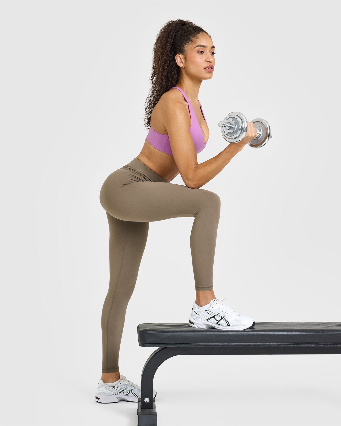 UnifiedMove High Waisted Leggings | Moss Brown - Image 3