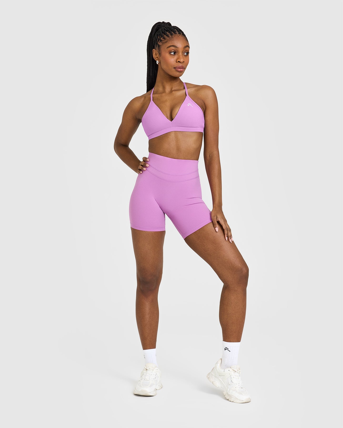 UnifiedMove High Waisted Shorts 6" | Orchid Purple - Image 3