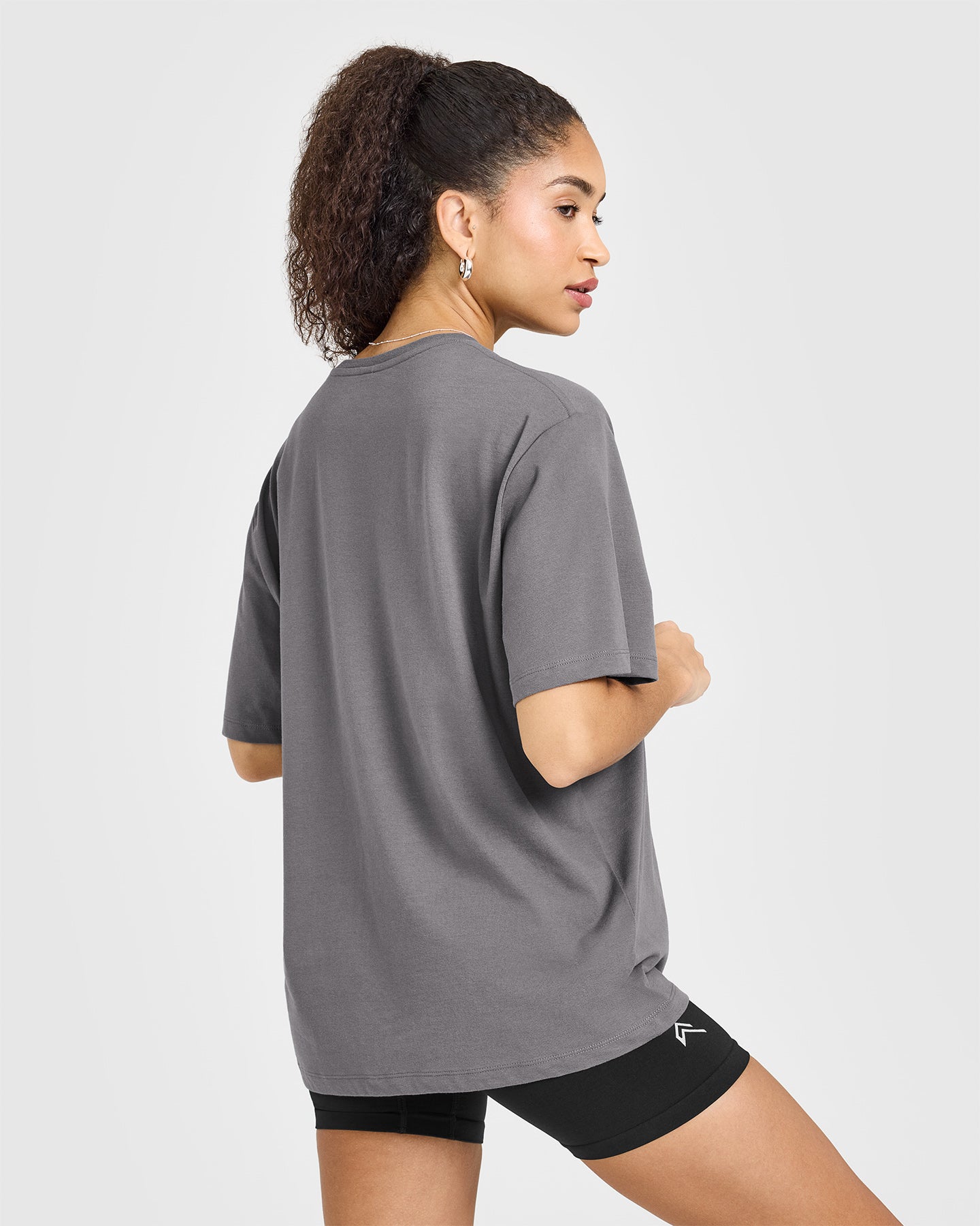 Alternative view of Classic Oversized Lightweight T-Shirt | Ash Grey