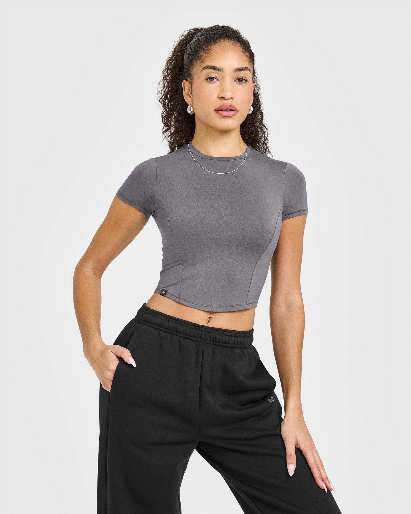 Mellow Soft Mid Short Sleeve T-Shirt | Ash Grey