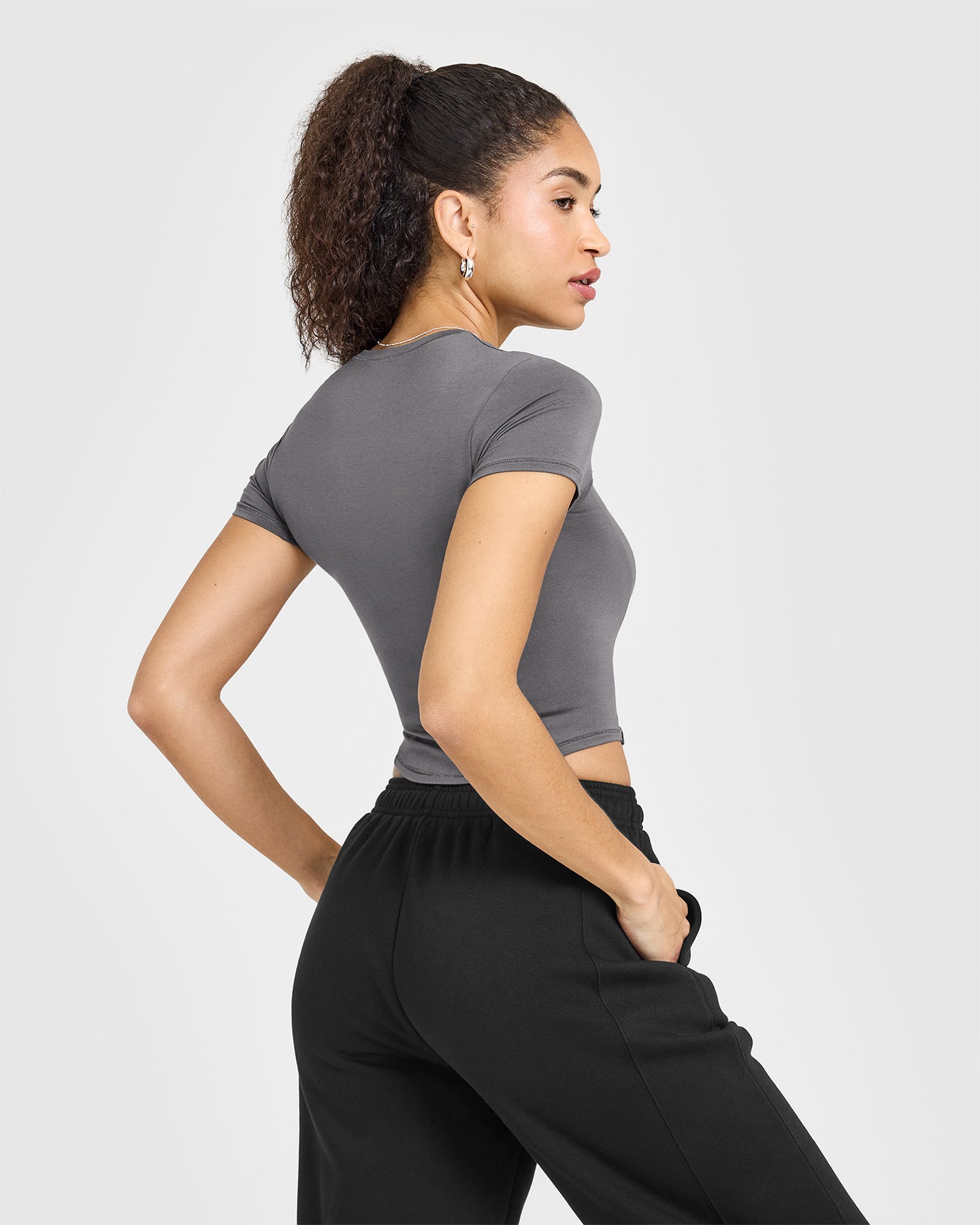 Alternative view of Mellow Soft Mid Short Sleeve T-Shirt | Ash Grey