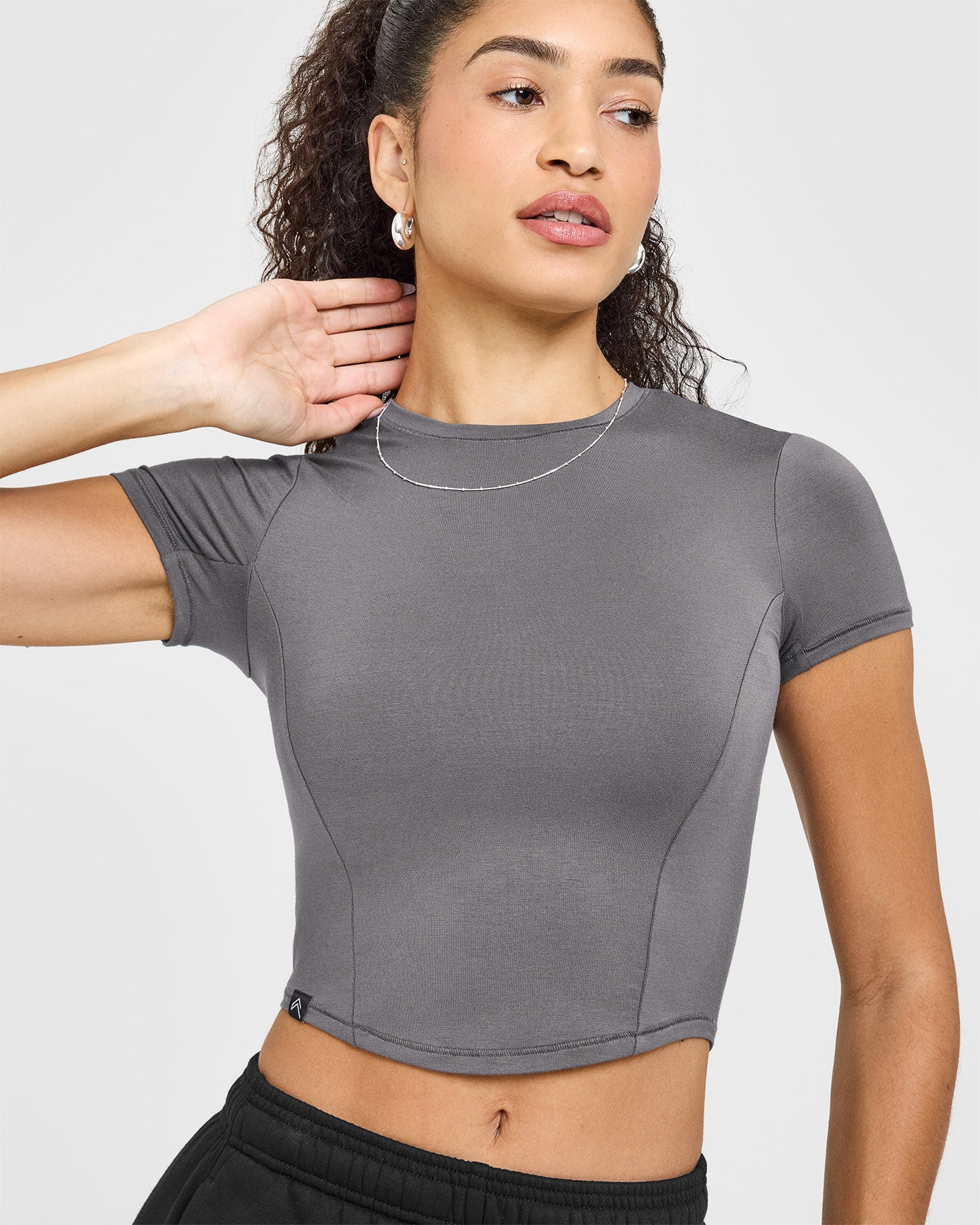 Mellow Soft Mid Short Sleeve T-Shirt | Ash Grey - Image 5