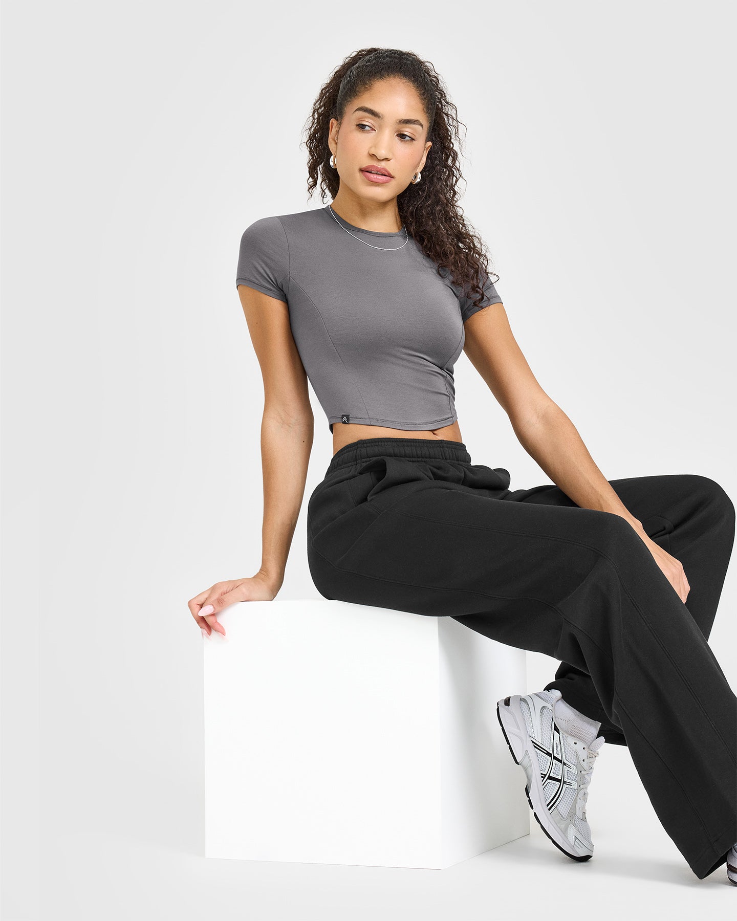 Mellow Soft Mid Short Sleeve T-Shirt | Ash Grey - Image 6
