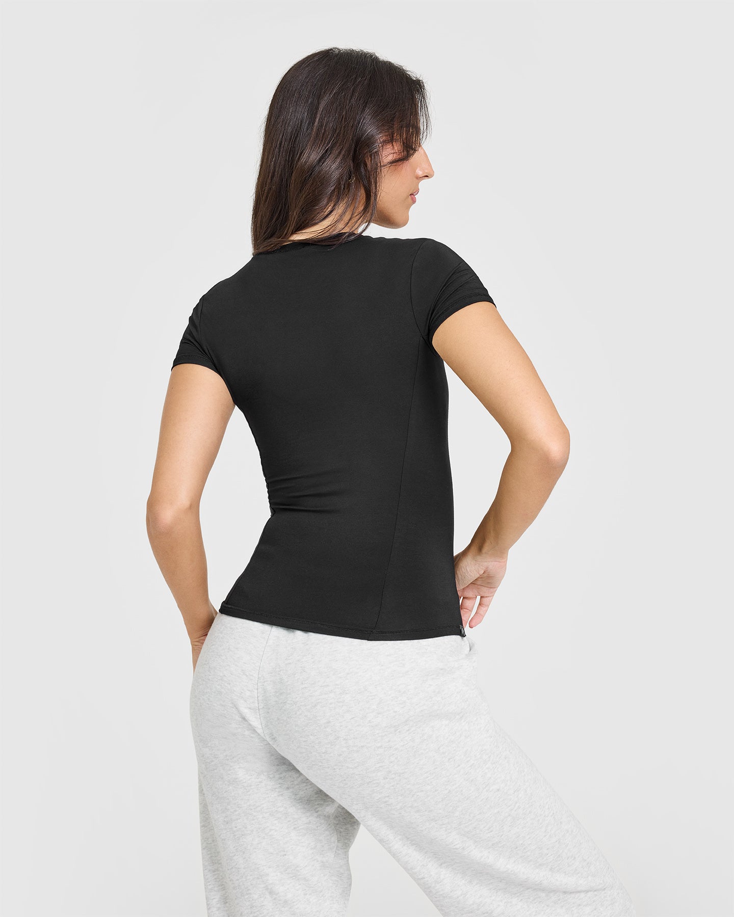Mellow Soft Short Sleeve T-Shirt | Soft Black - Image 4