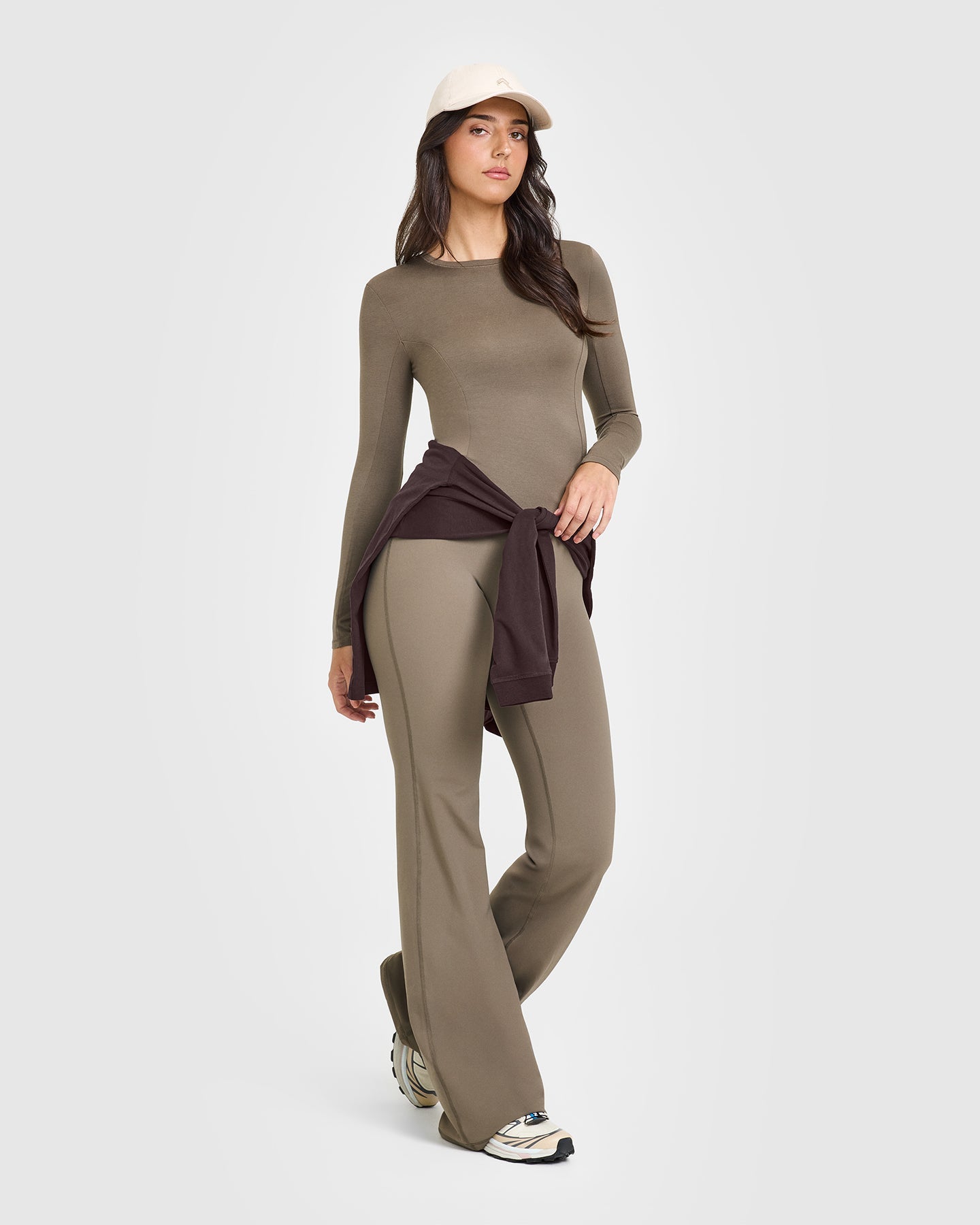 Mellow Soft Long Sleeve Top | Moss Brown - Image 3