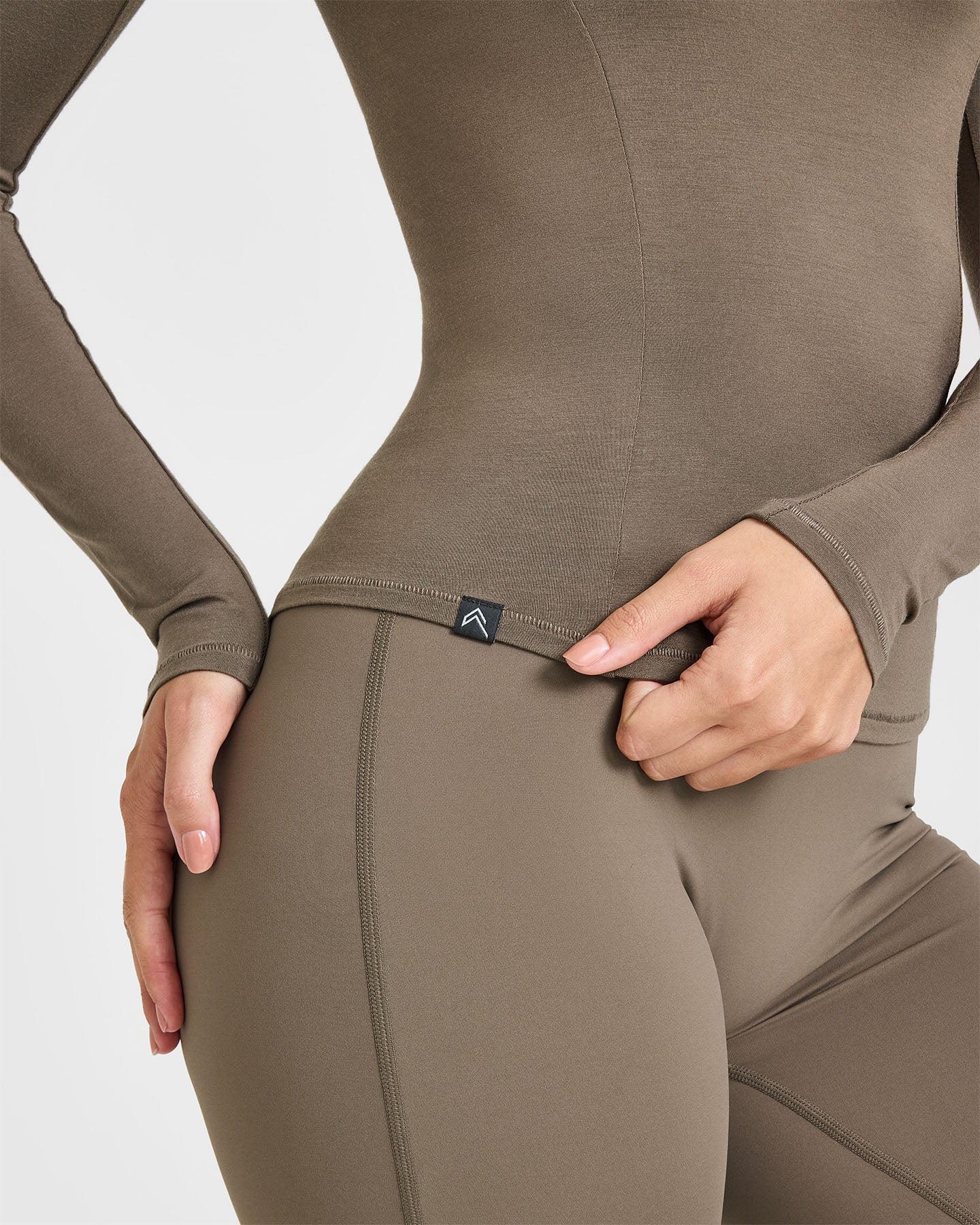 Mellow Soft Long Sleeve Top | Moss Brown - Image 4