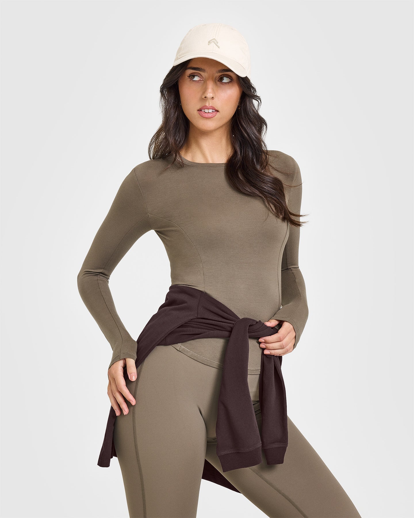 Mellow Soft Long Sleeve Top | Moss Brown - Image 6