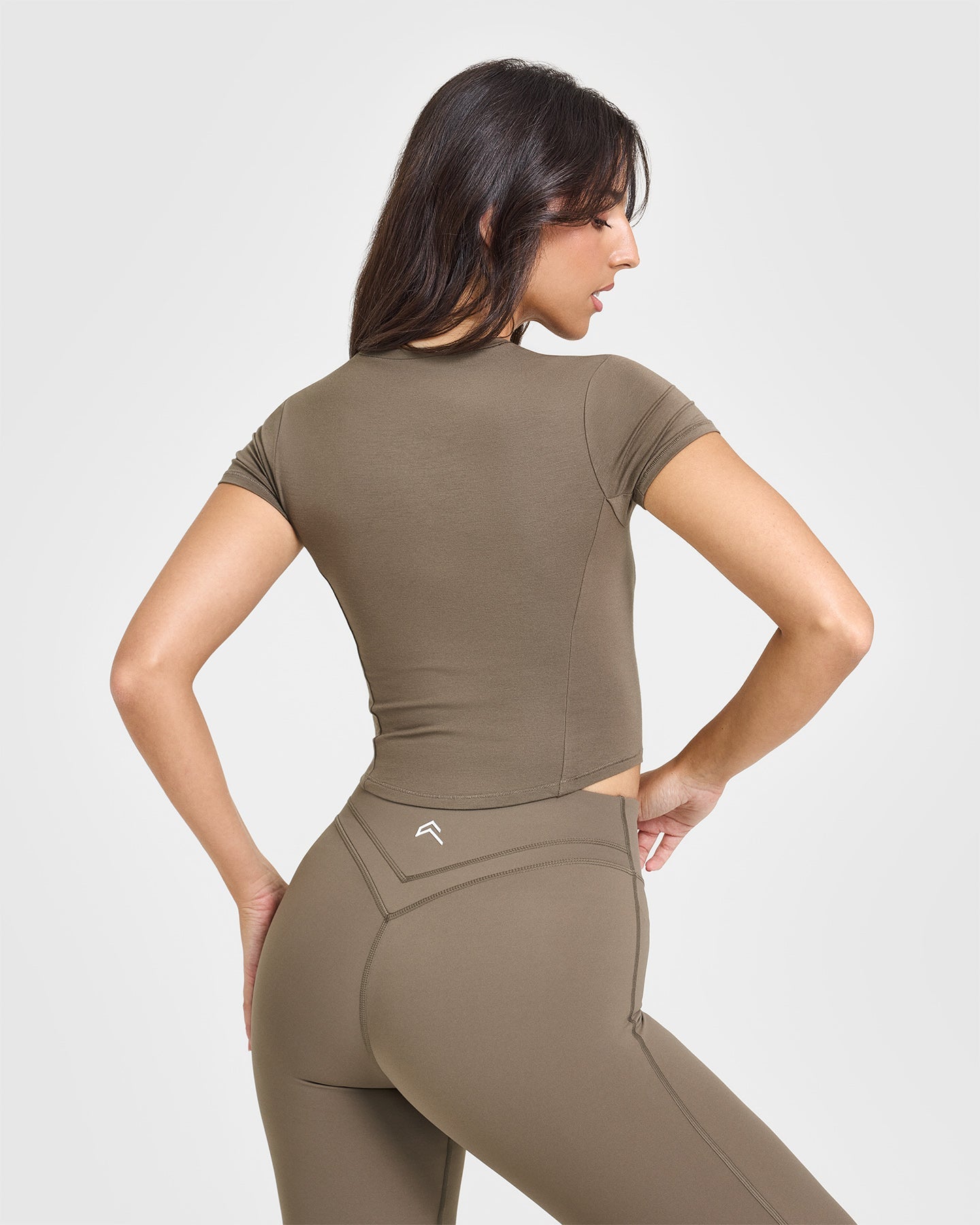 Mellow Soft Mid Short Sleeve T-Shirt | Moss Brown - Image 4
