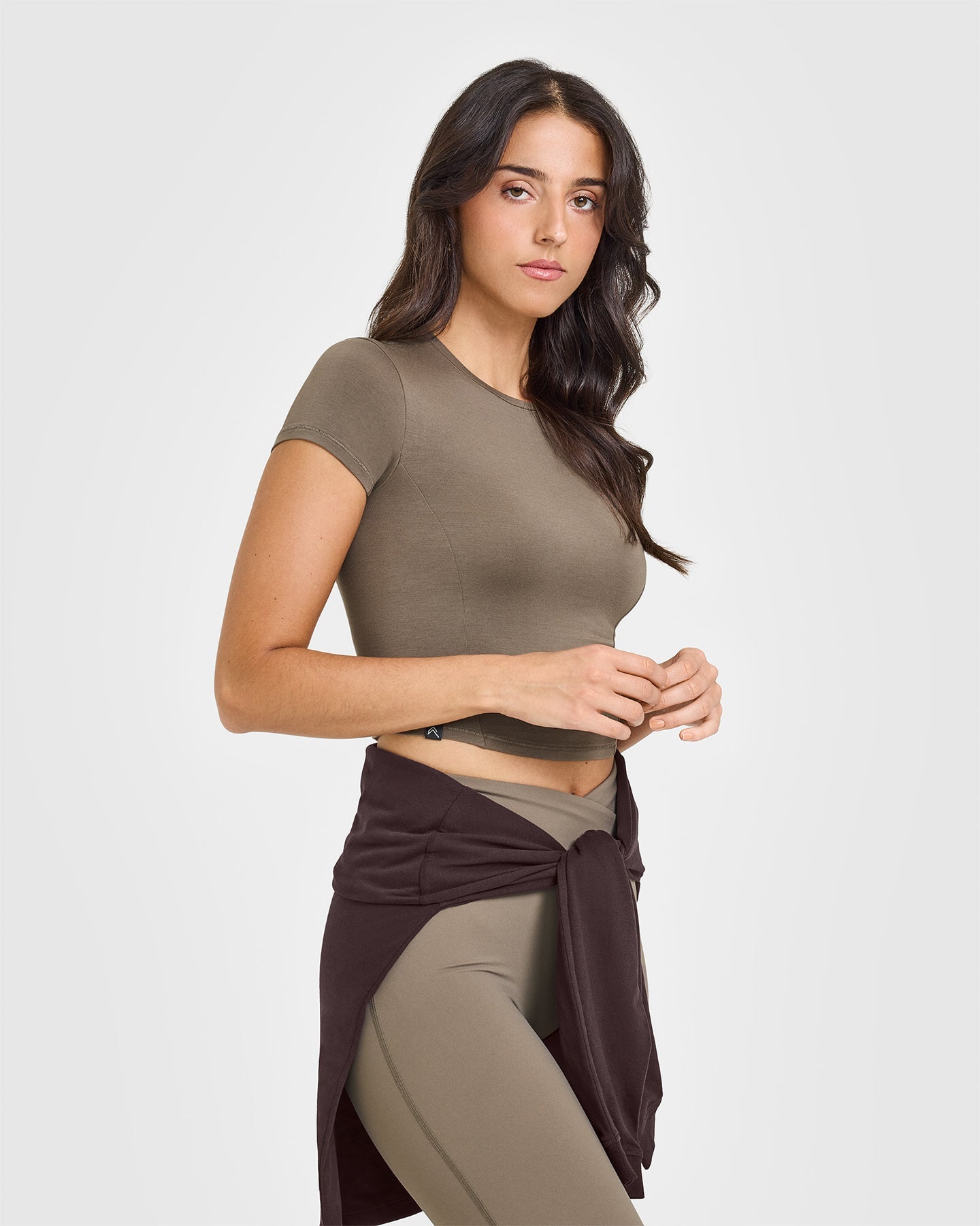 Mellow Soft Mid Short Sleeve T-Shirt | Moss Brown