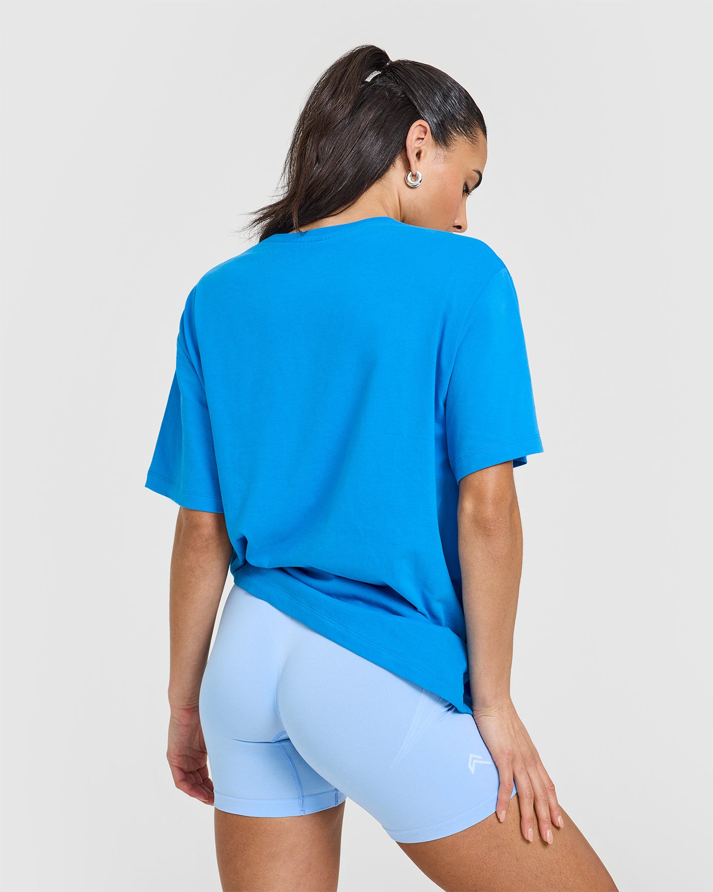 Classic Oversized Lightweight T-Shirt | Tropical Blue - Image 4
