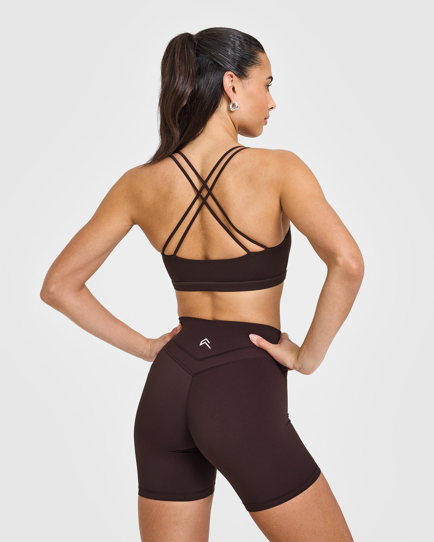 Alternative view of Everyday Cross Over Bralette | Plum Brown