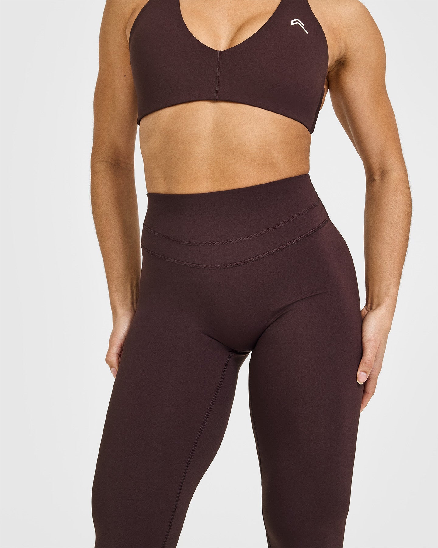 UnifiedMove High Waisted Leggings | Plum Brown - Image 4