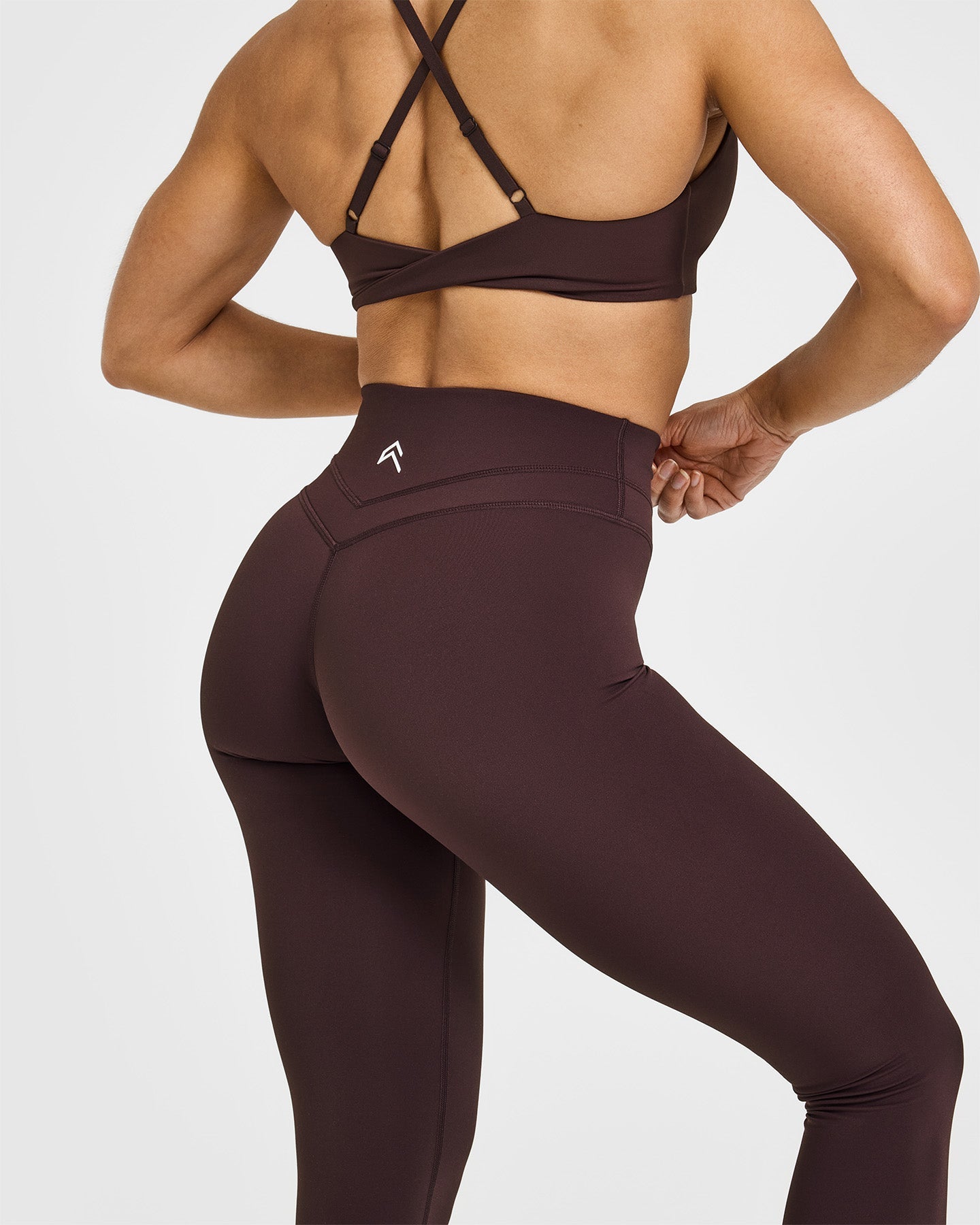 UnifiedMove High Waisted Leggings | Plum Brown - Image 5