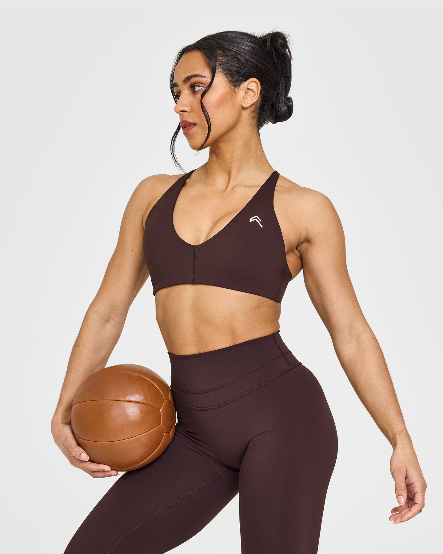 UnifiedMove High Waisted Leggings | Plum Brown - Image 6