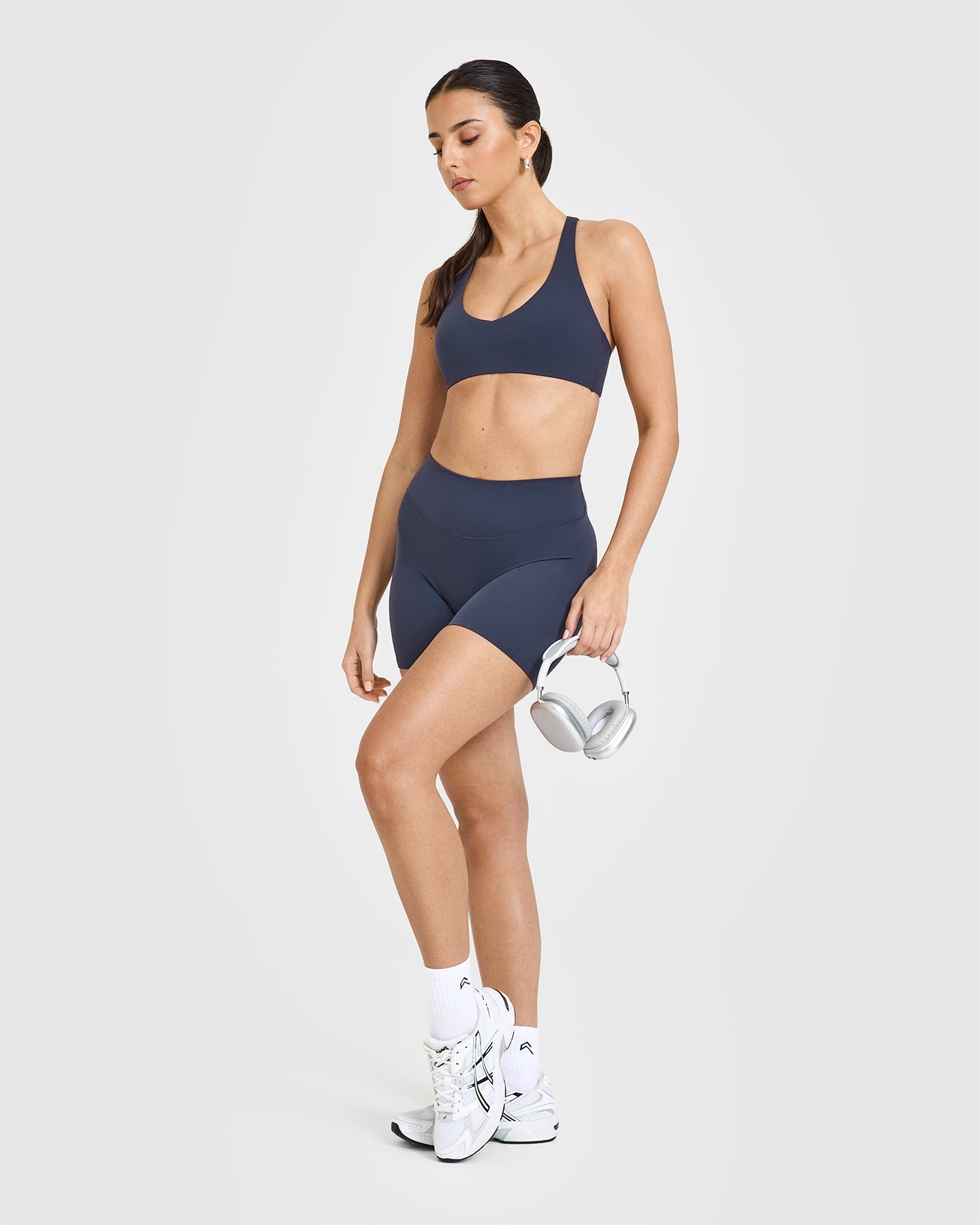 SoftMotion Bralette with White Logo | True Blue - Image 3