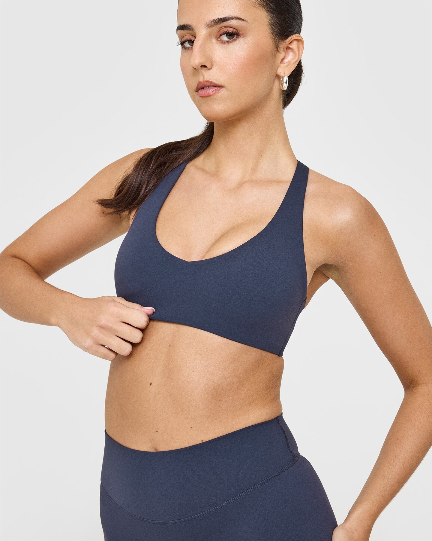 SoftMotion Bralette with White Logo | True Blue - Image 4