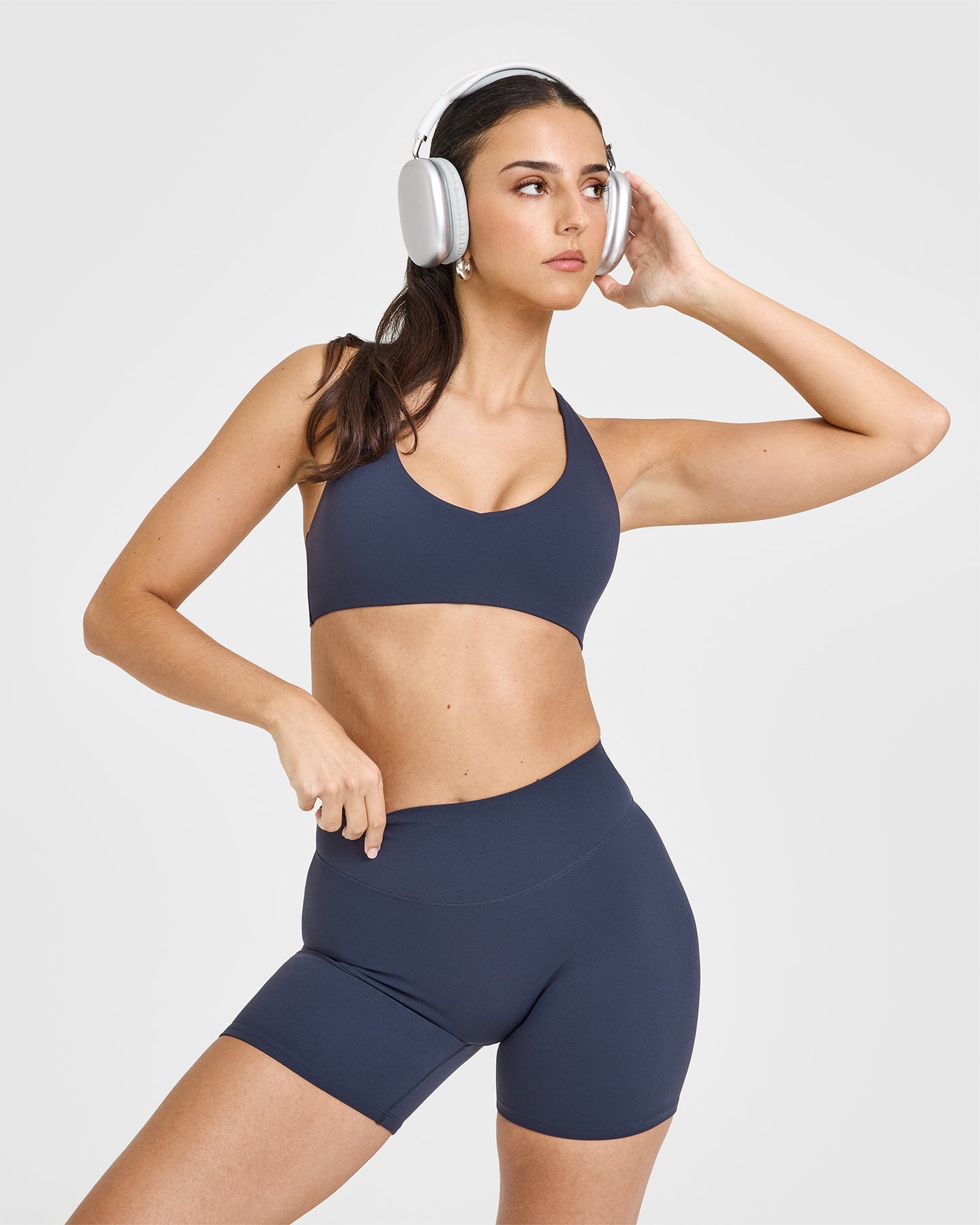 SoftMotion Bralette with White Logo | True Blue - Image 6