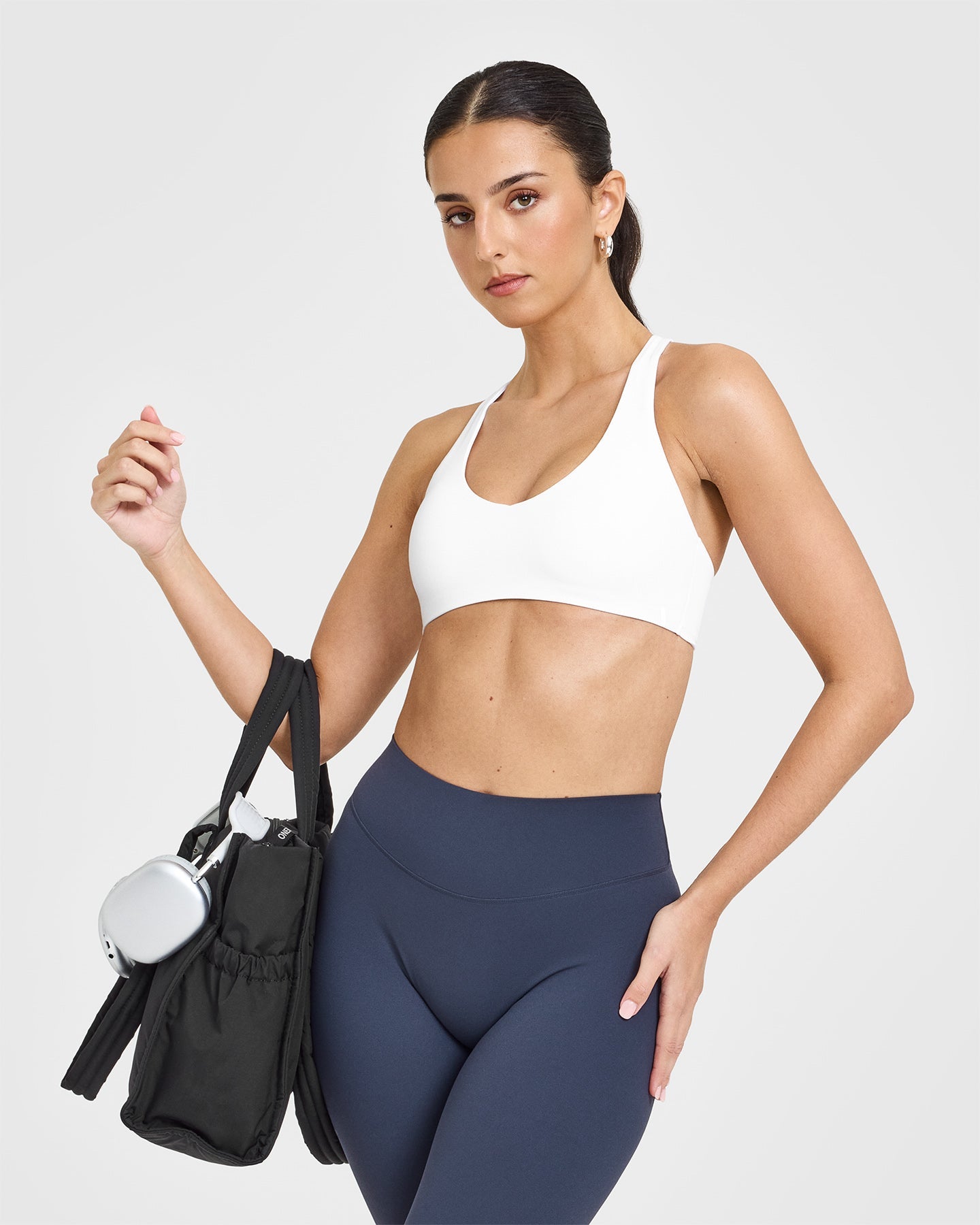 SoftMotion Leggings with White Logo | True Blue - Image 6