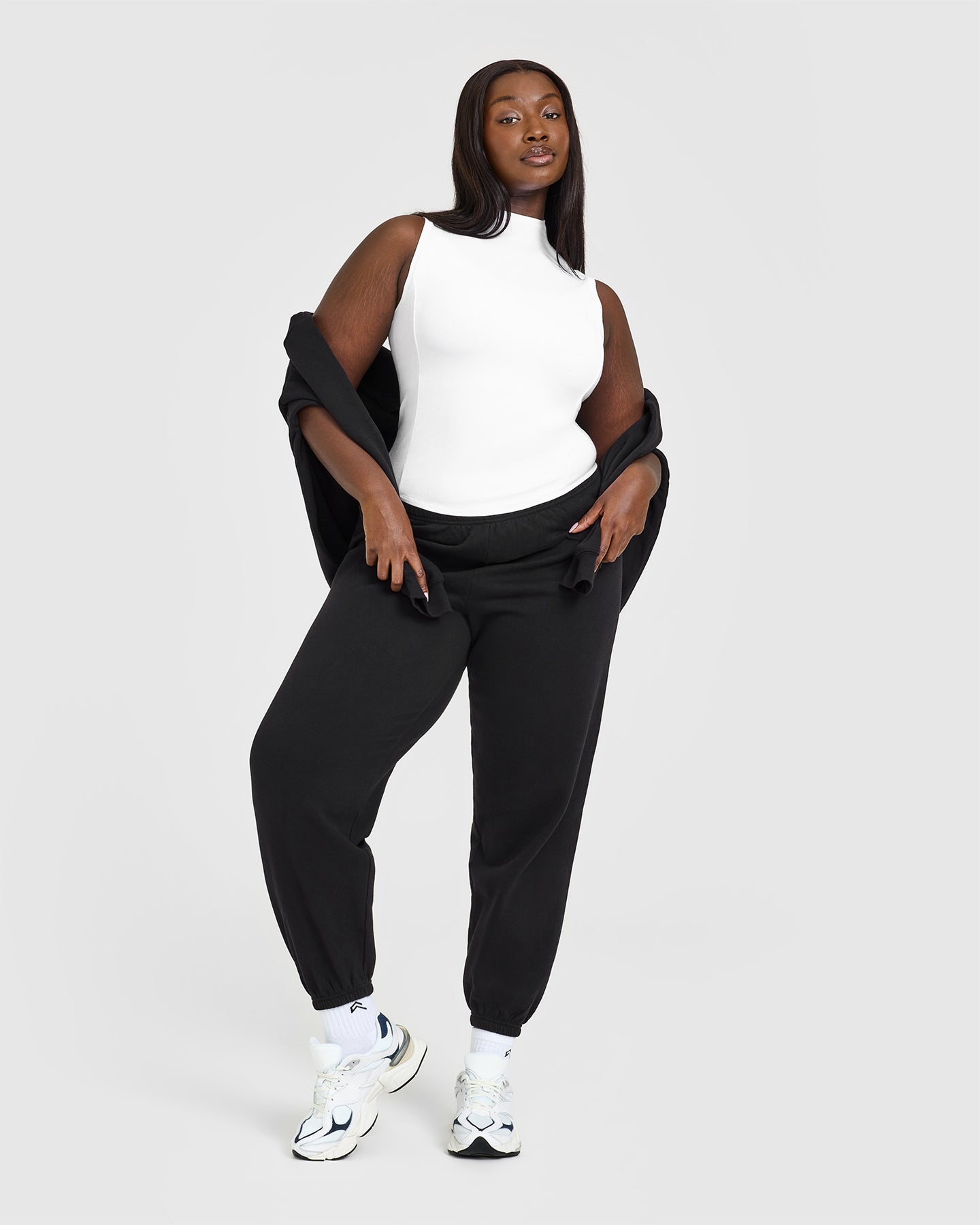 Mellow Rib Mock Neck Tank | White - Image 3