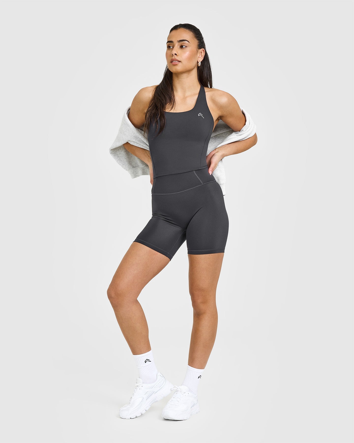 Timeless High Waisted Shorts 6" | Coal - Image 3