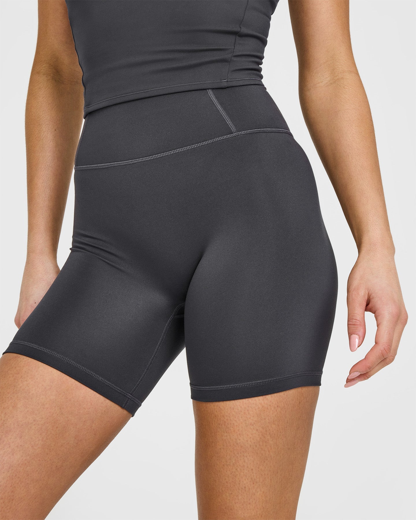 Timeless High Waisted Shorts 6" | Coal - Image 4