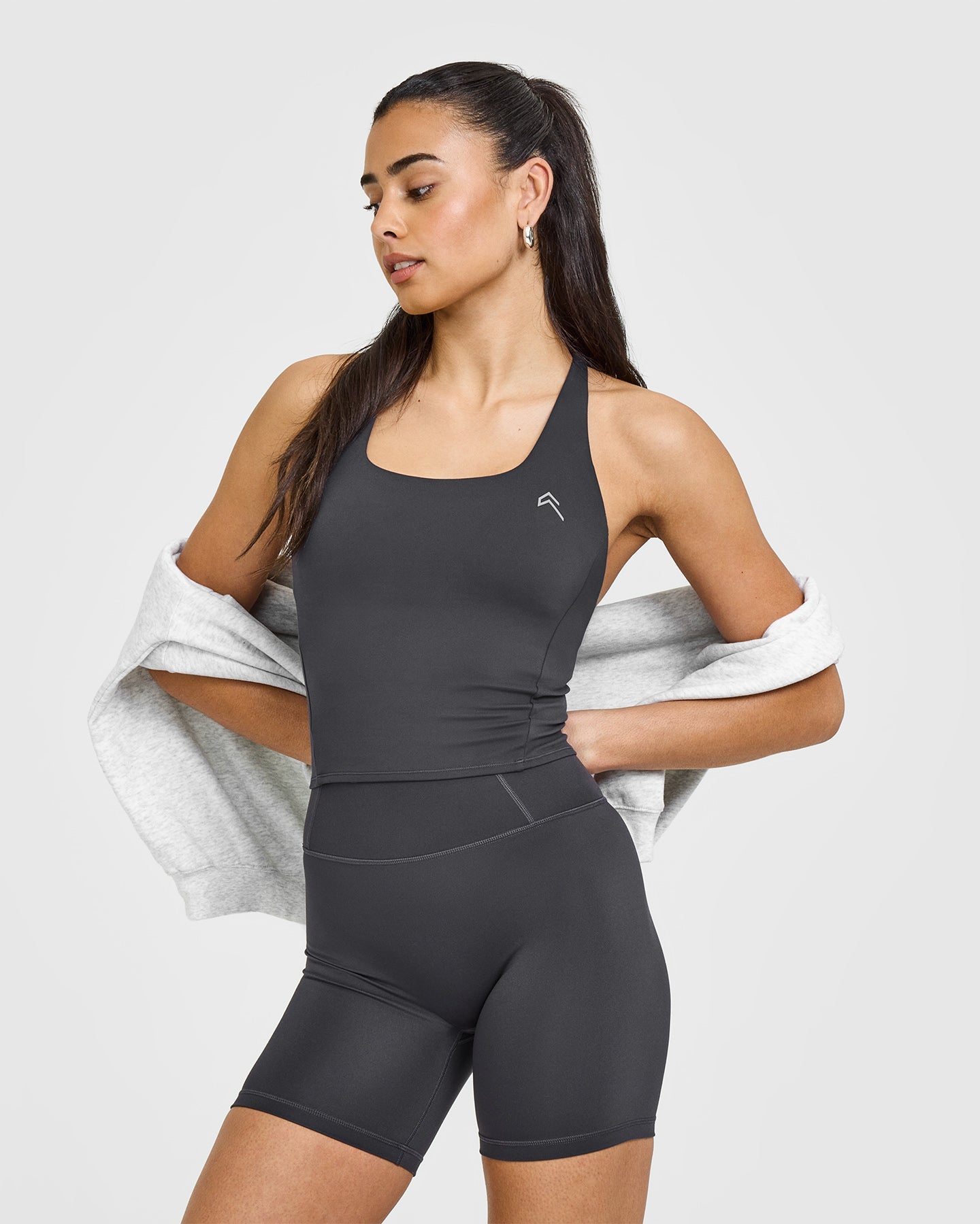 Timeless High Waisted Shorts 6" | Coal - Image 6
