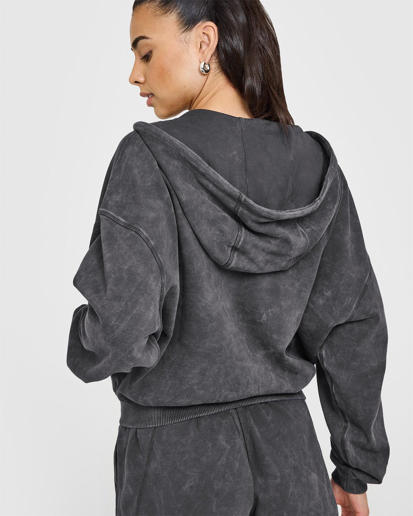 Raw Lounge Oversized Zip Hoodie | Coal - Image 6