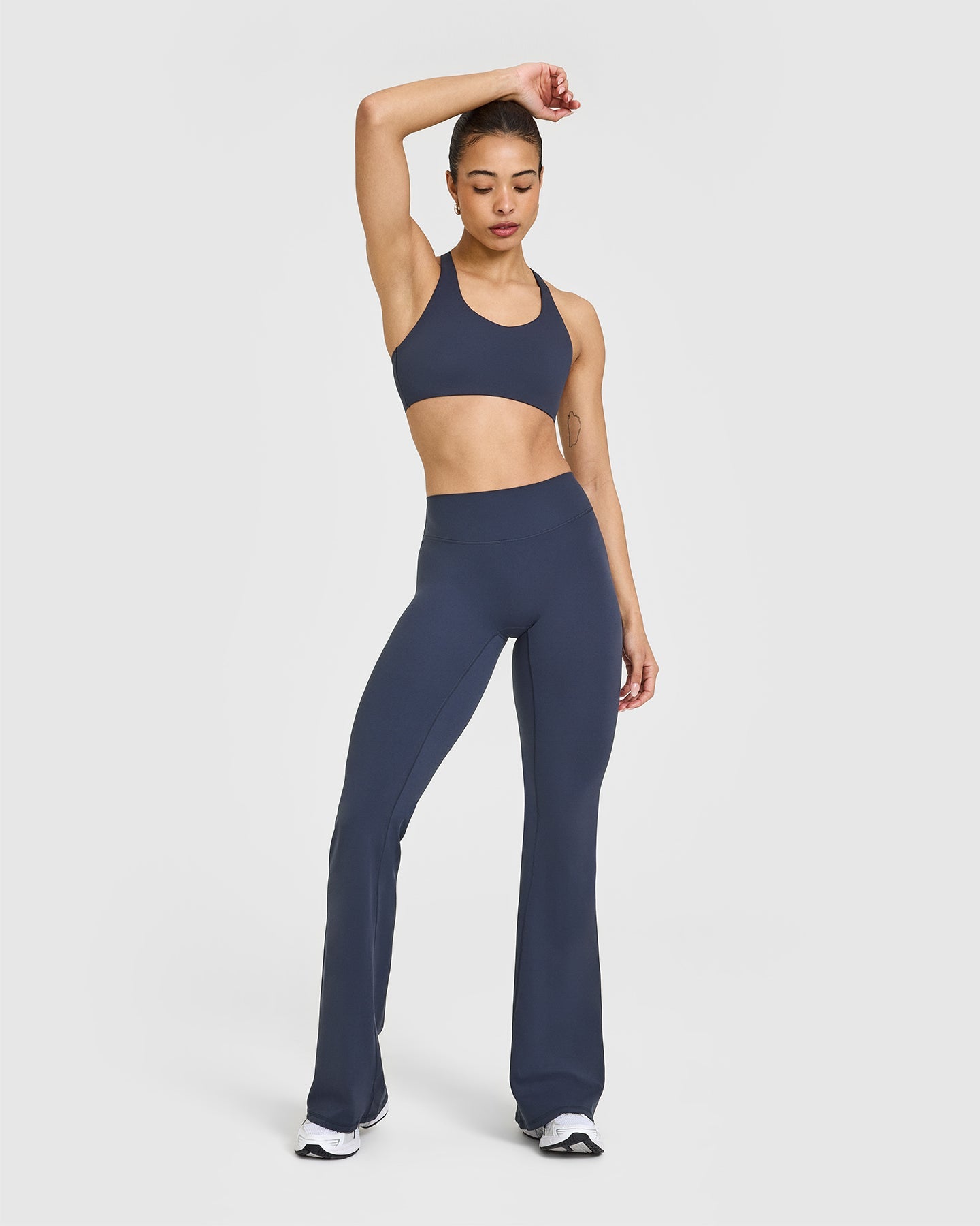 SoftMotion Sports Bra with White Logo | True Blue - Image 3