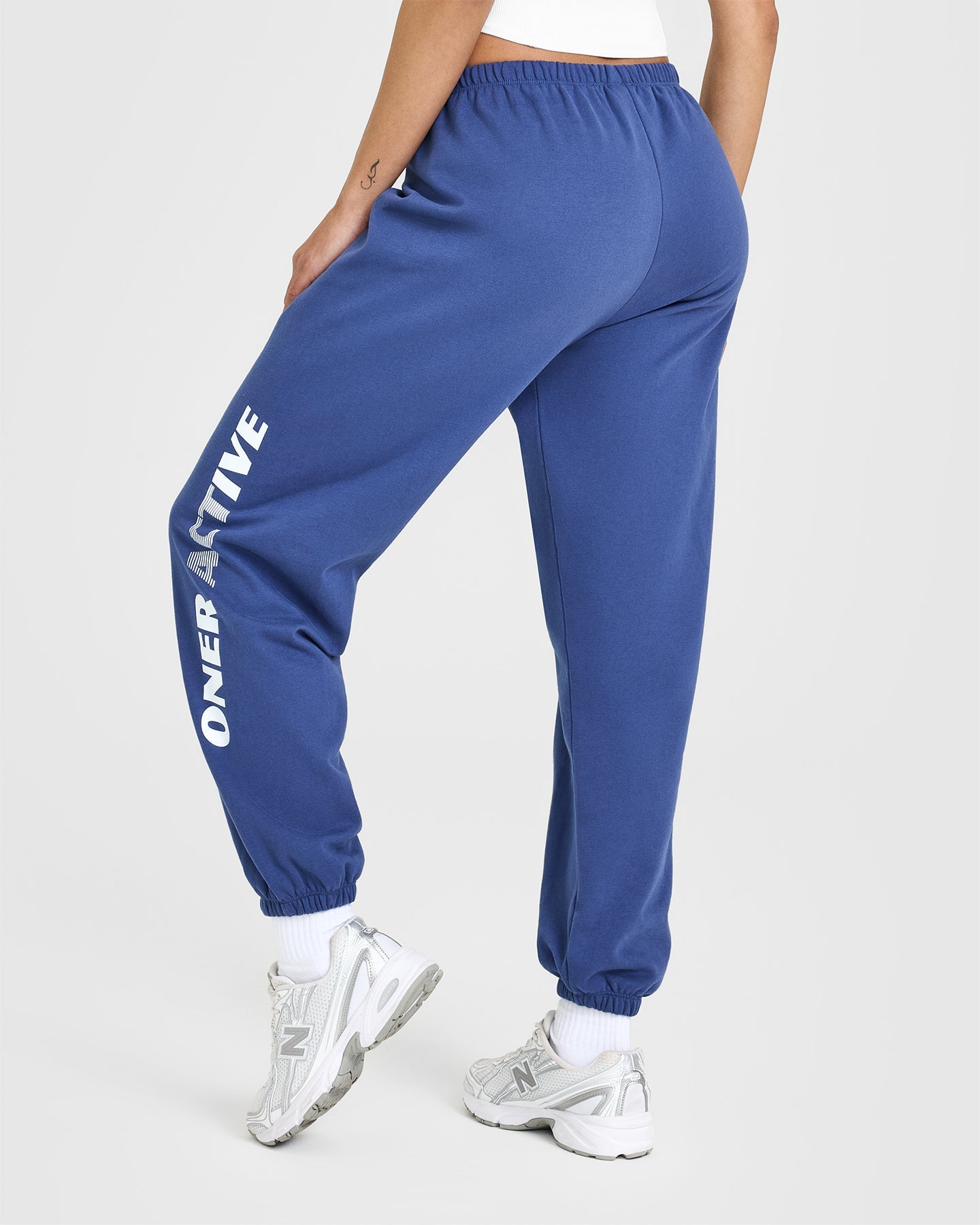 Alternative view of Lightweight Graphic Joggers | Shadow Blue