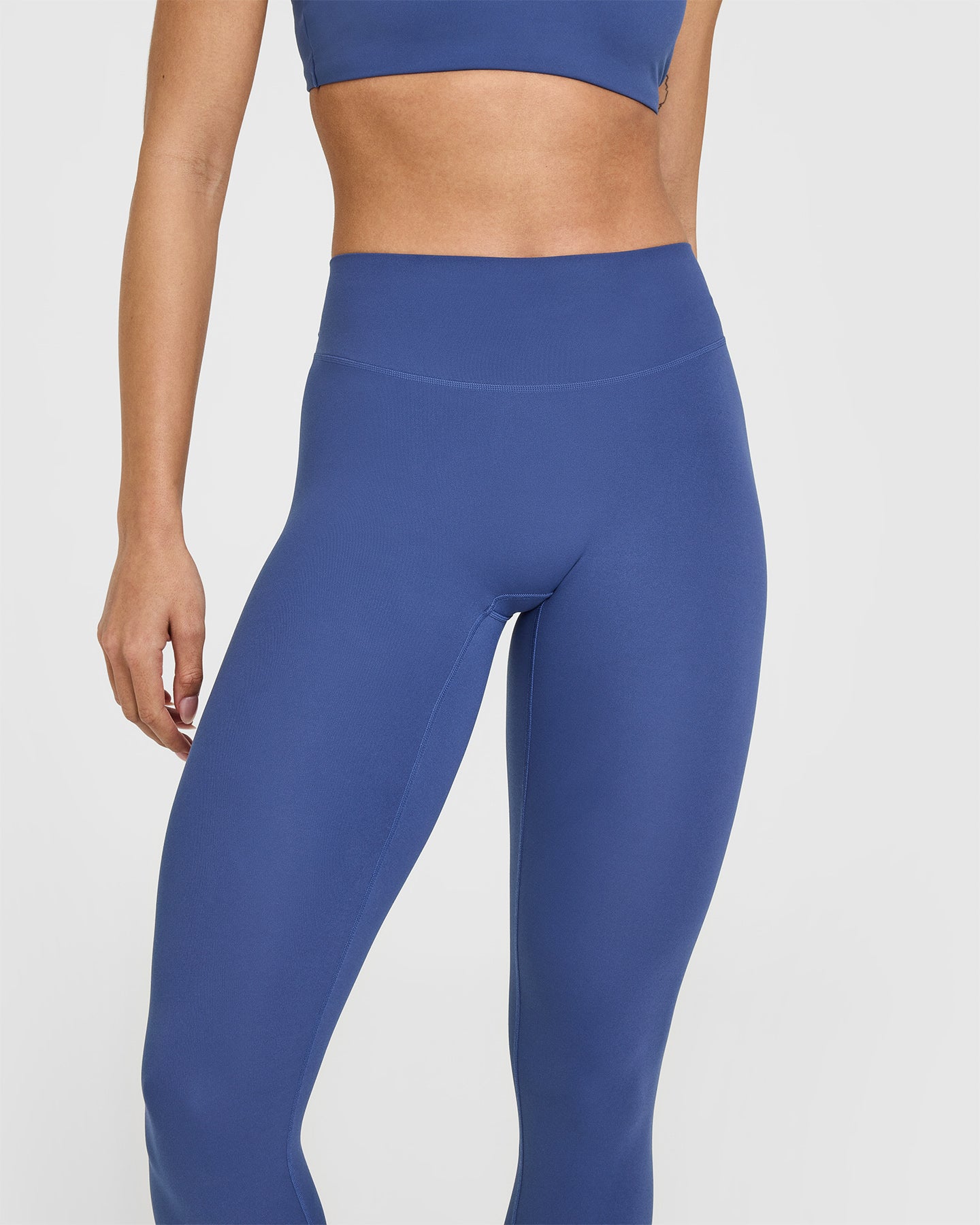 SoftMotion Leggings with White Logo | Shadow Blue - Image 5