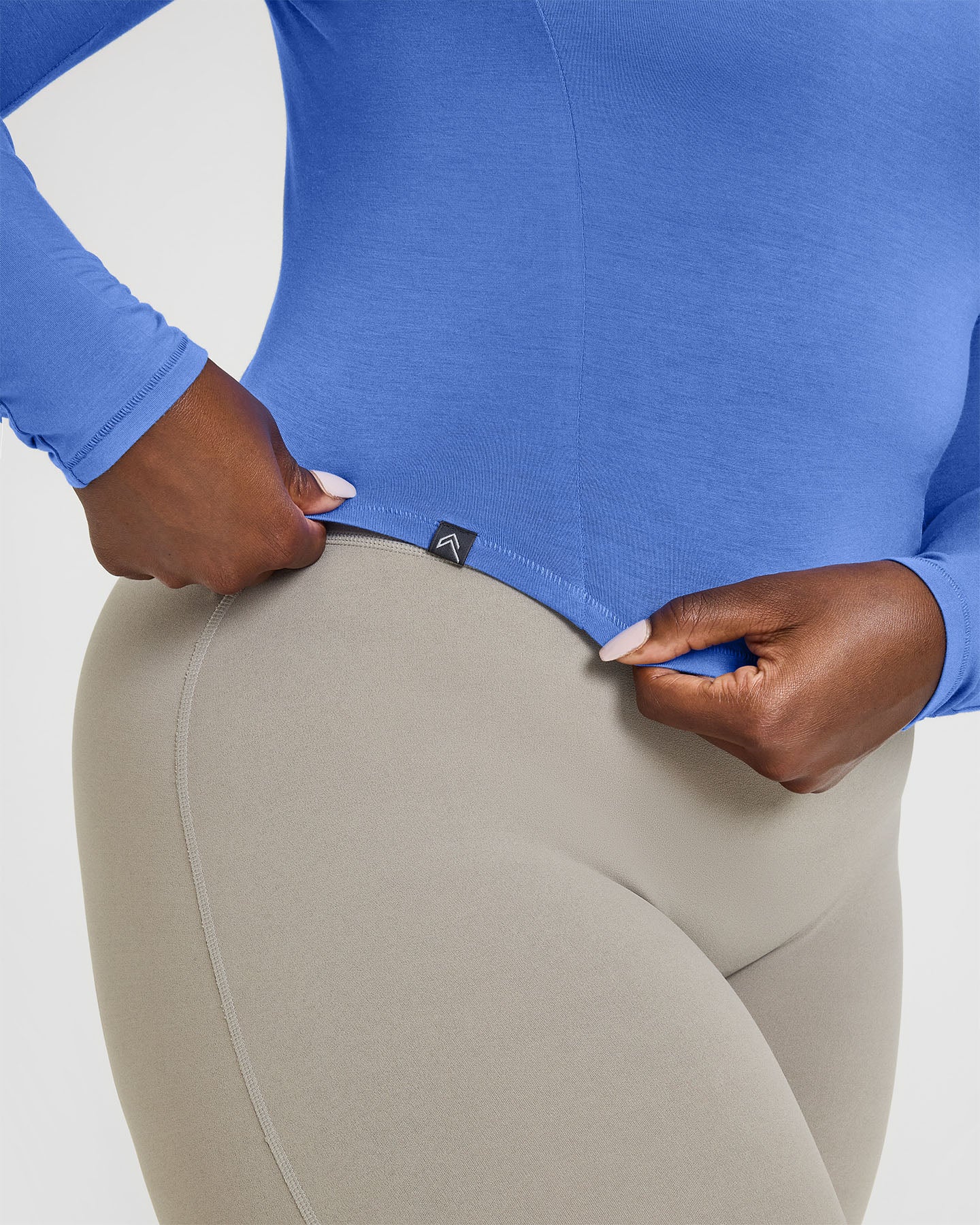 Mellow Soft Mid Long Sleeve Top | Glaucous Blue - Image 5