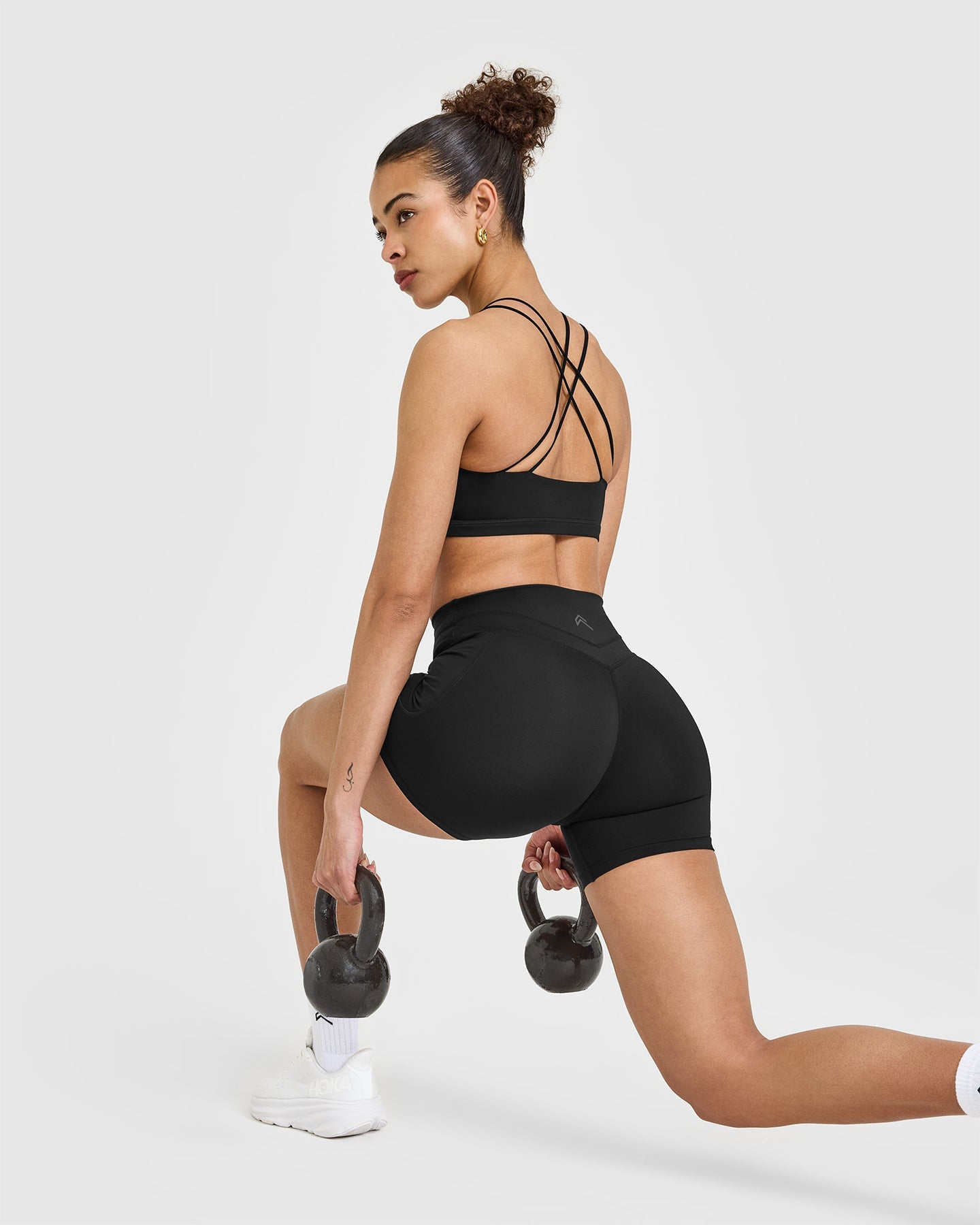 UnifiedMove High Waisted Pocket Shorts 6" | Black - Image 5